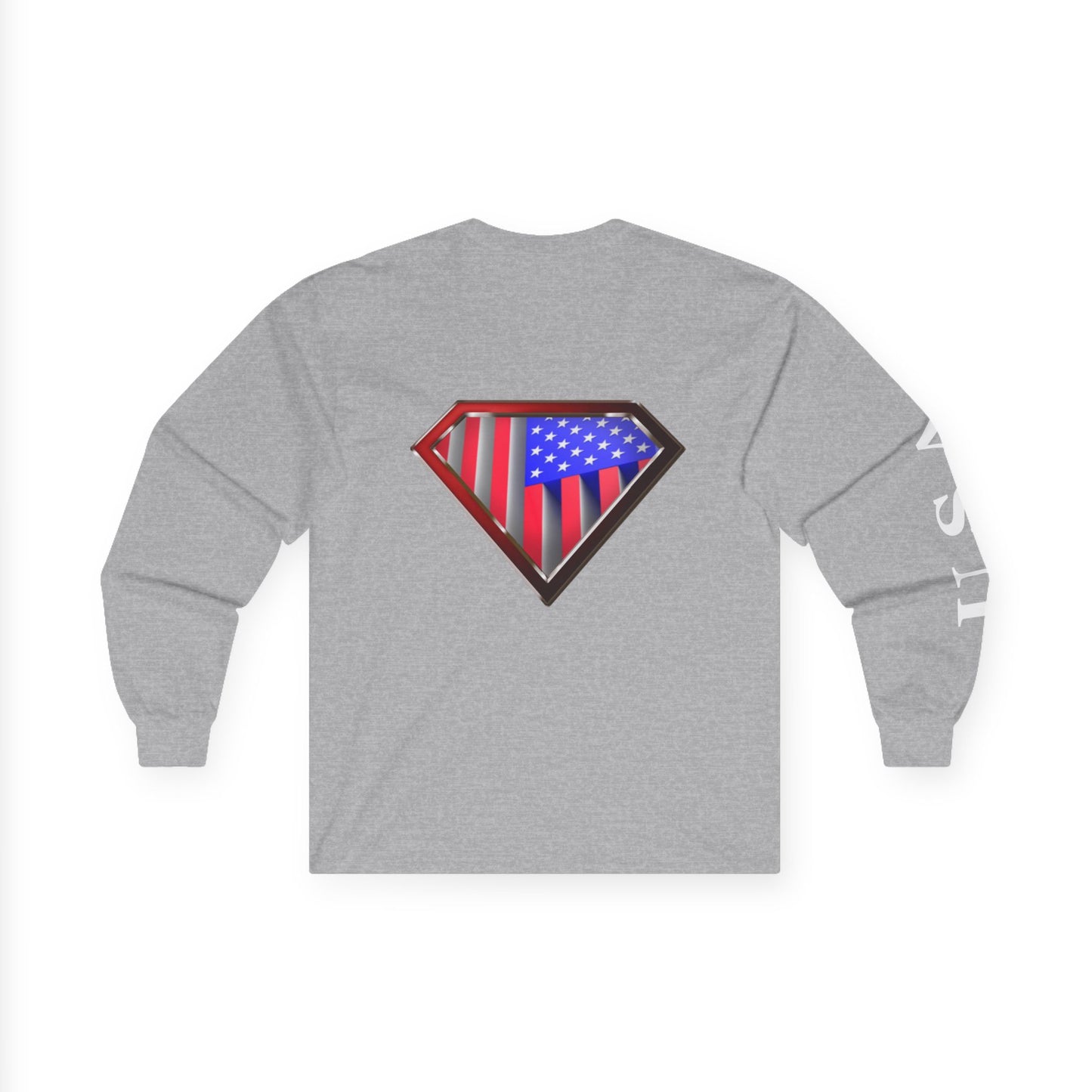 Super Patriot Ultra Cotton Long Sleeve Tee T Shirt Great Gift Man Woman