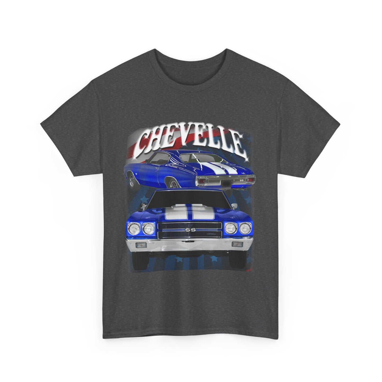 Blue 1970 Chevelle Unisex Heavy Cotton Tee T Shirt muscle car Great Gift