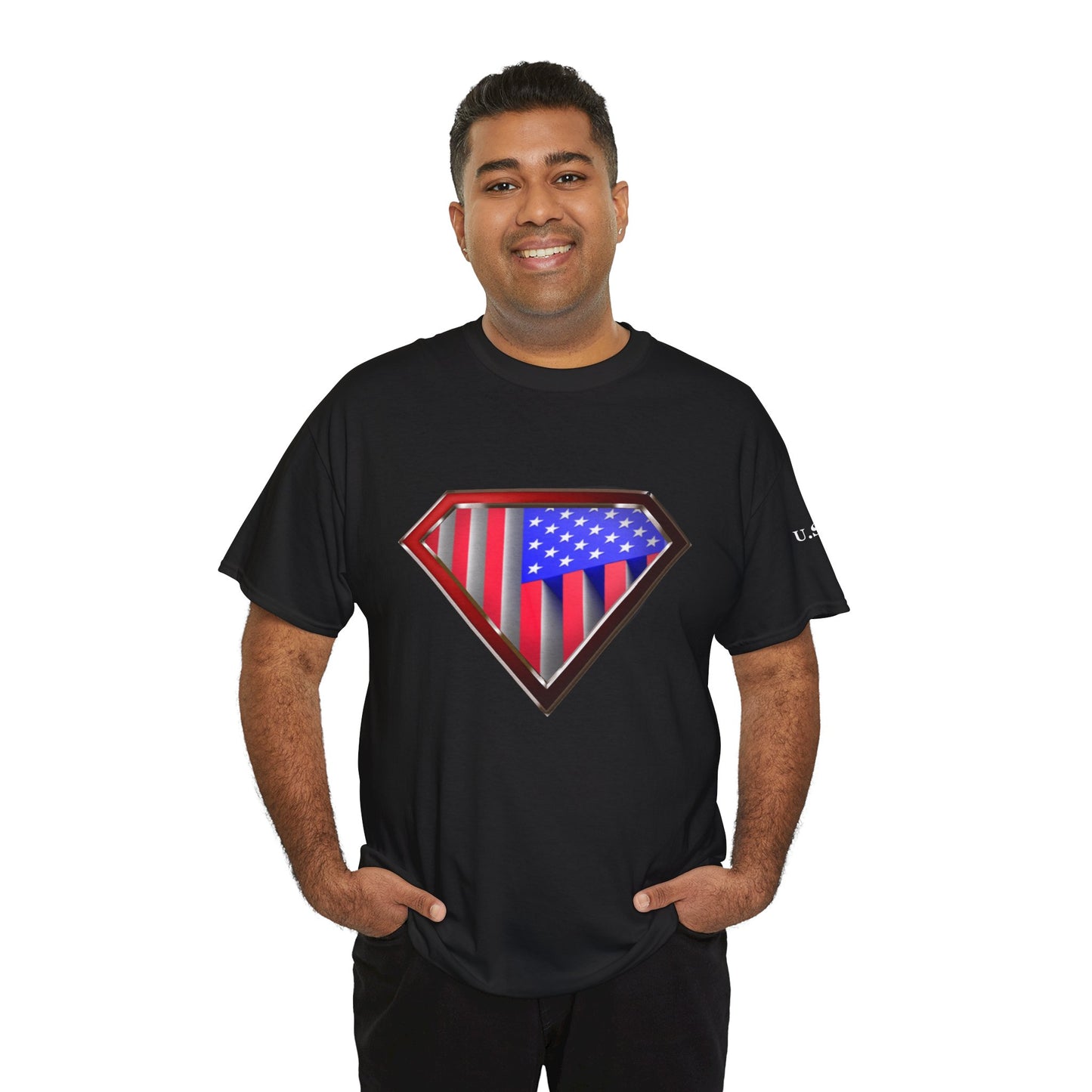 Super Patriot USA Unisex Heavy Cotton Tee T Shirt Great Man Woman Gift