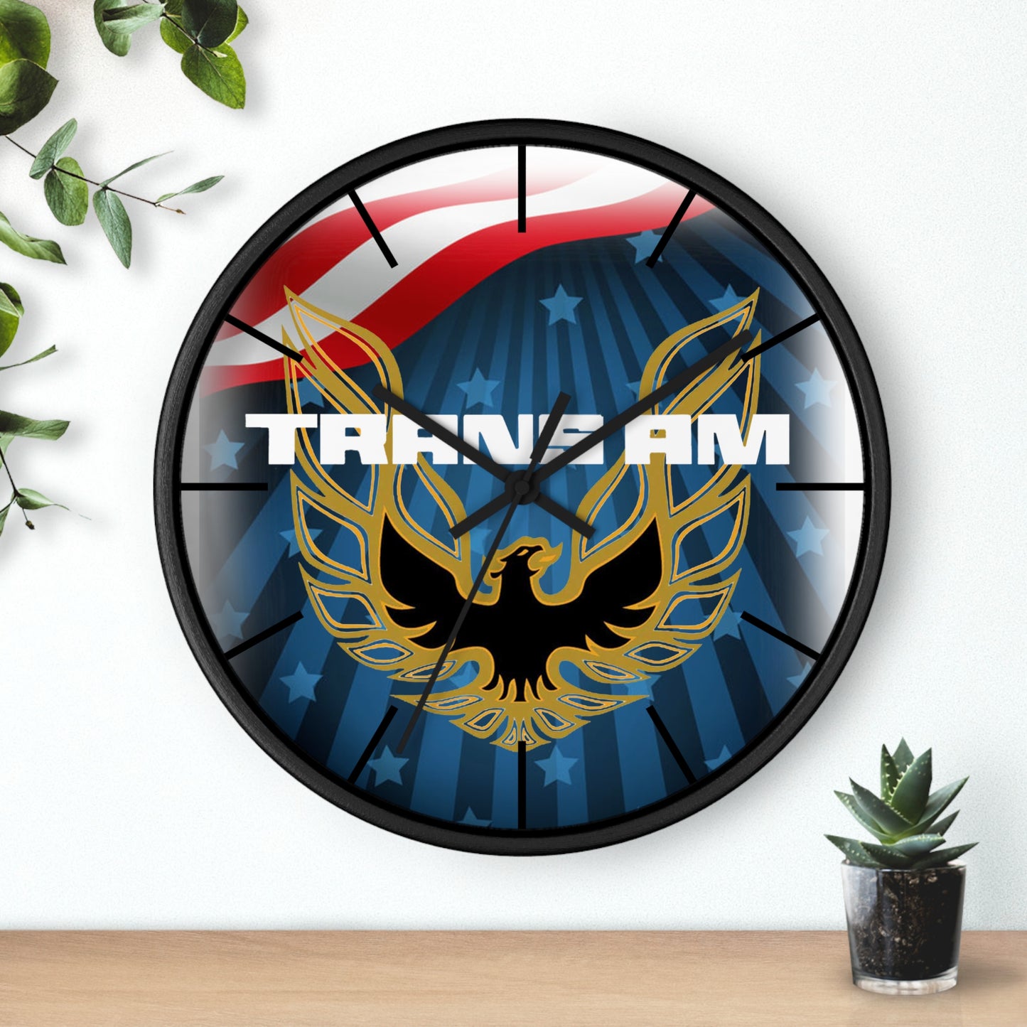 Patriotic Firebird Trans Am Wall clock Gift Decor Classic Muscle