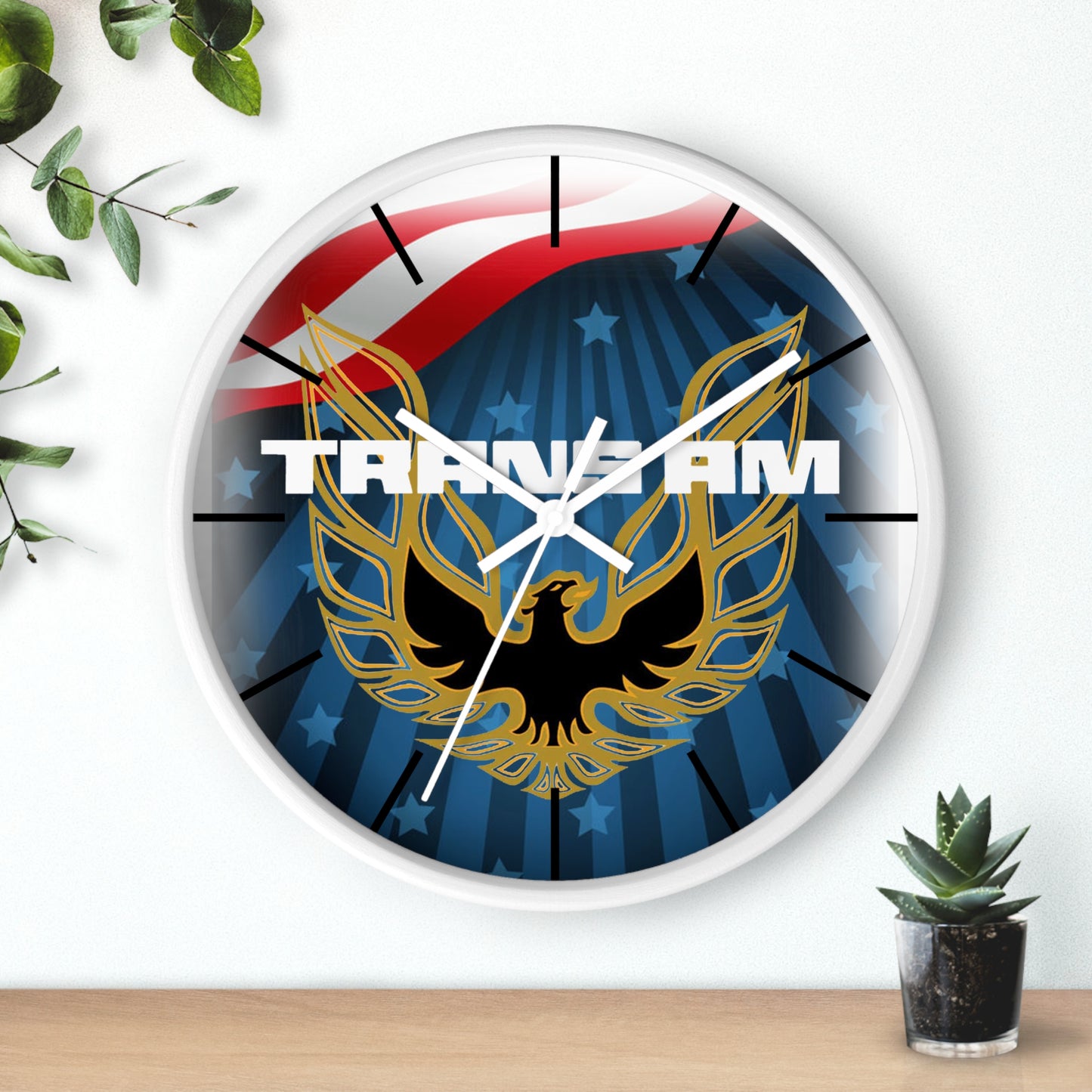 Patriotic Firebird Trans Am Wall clock Gift Decor Classic Muscle