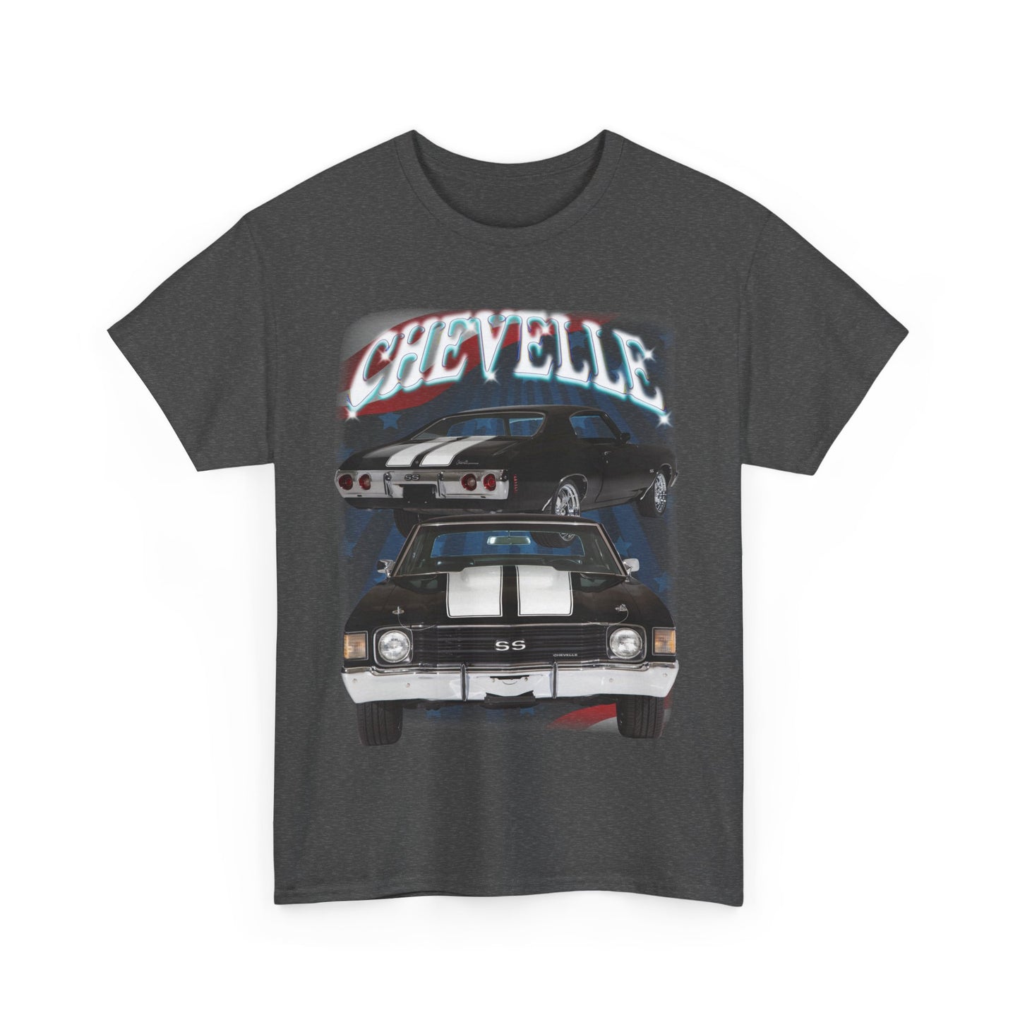 Black 1972 Chevelle Unisex Heavy Cotton Tee T Shirt muscle car Great Gift
