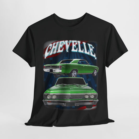Green 1967 Chevelle Unisex Heavy Cotton Tee T Shirt muscle car Great Gift