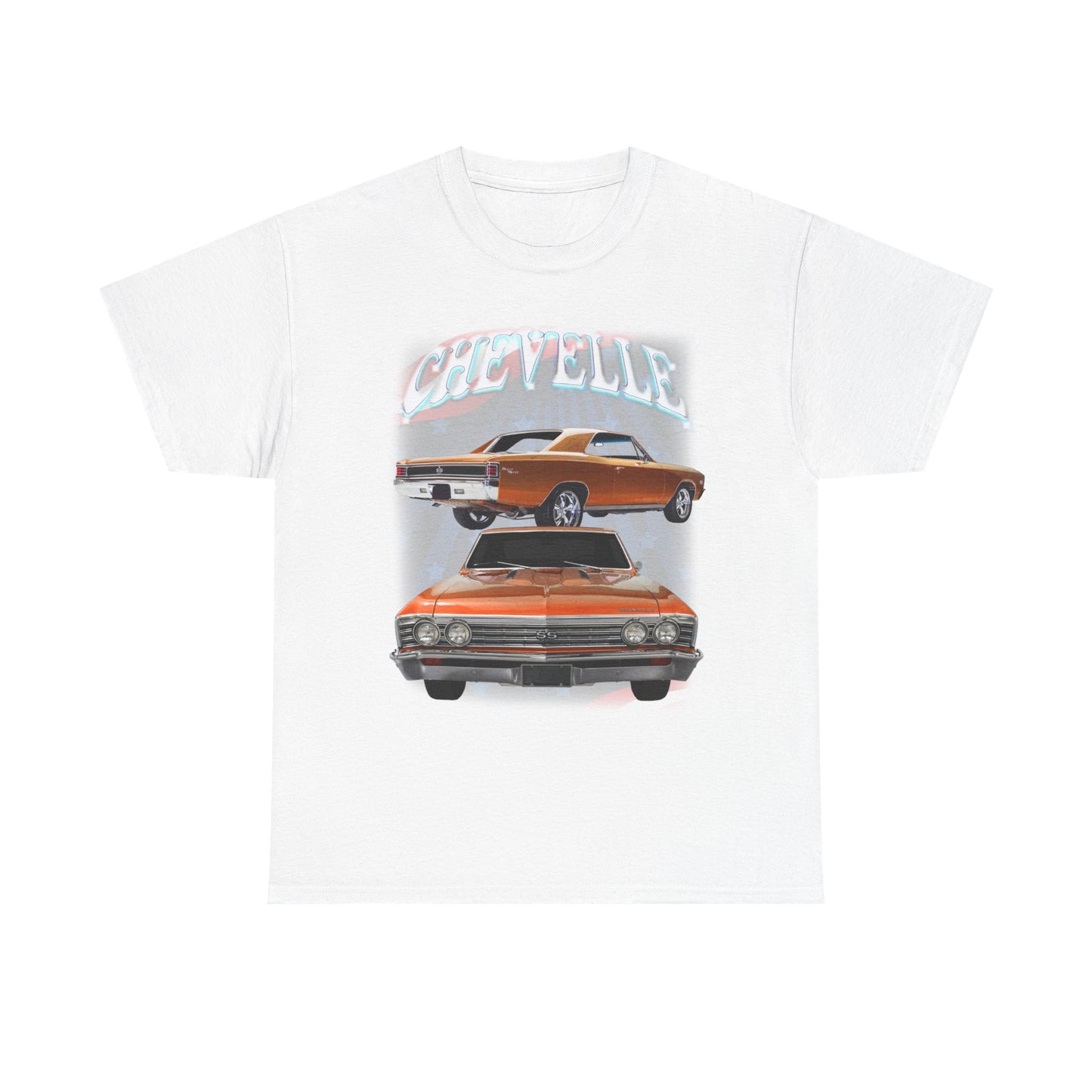 Orange 1967 Chevelle Unisex Heavy Cotton Tee T Shirt muscle car Great Gift