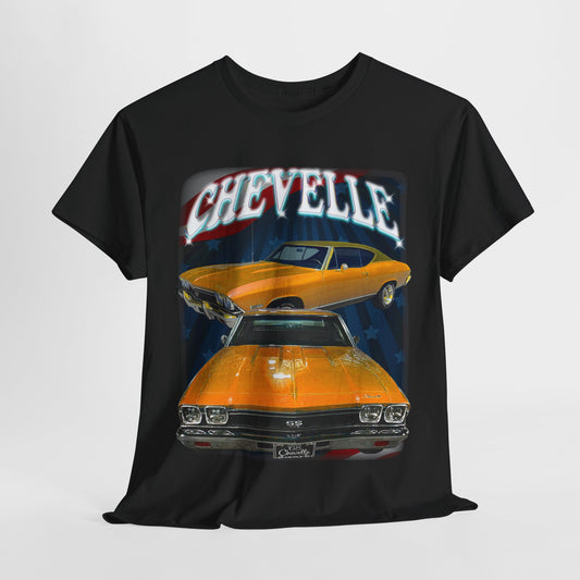 Orange 1968 Chevelle Unisex Heavy Cotton Tee T Shirt muscle car Great Gift