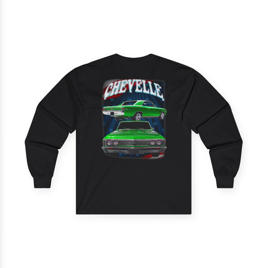 Green 1967 Chevelle Ultra Cotton Long Sleeve Tee T Shirt Great Gift