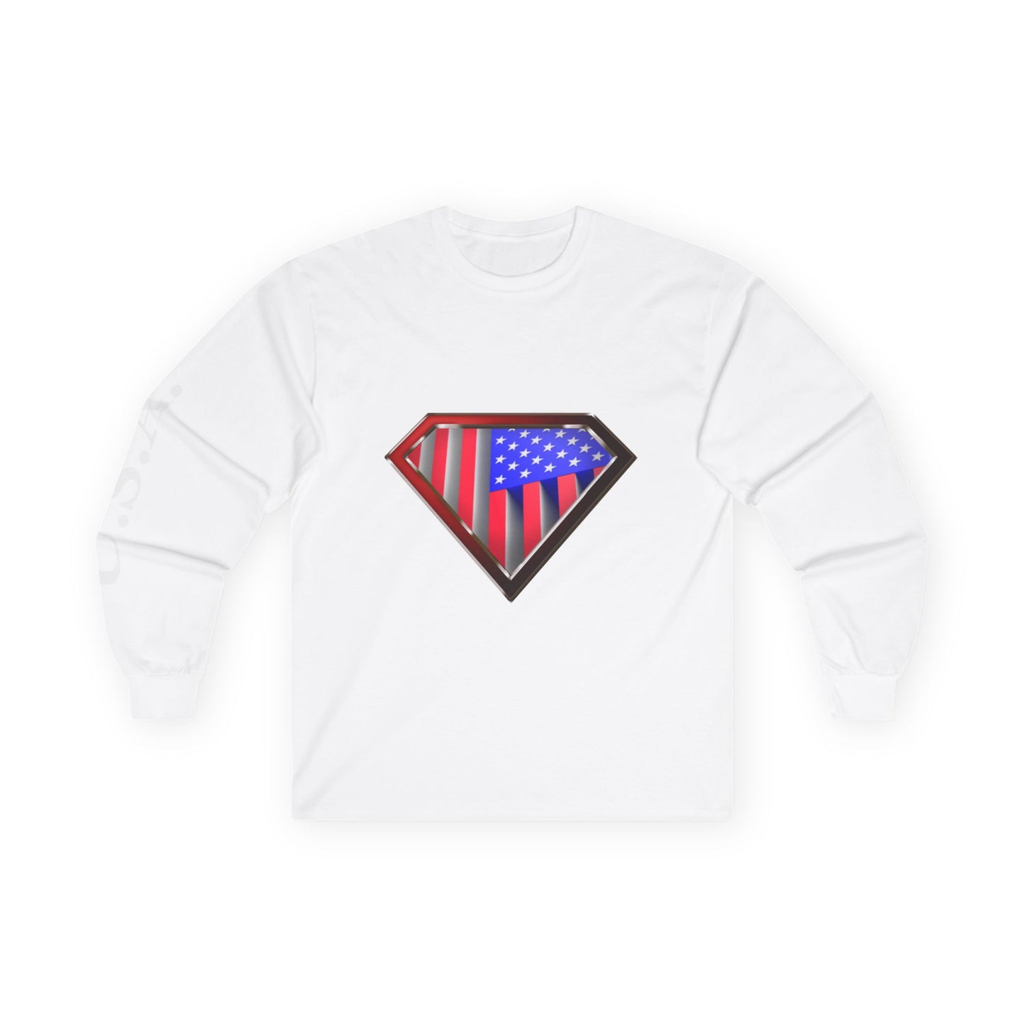 Super Patriot Ultra Cotton Long Sleeve Tee T Shirt Great Gift Man Woman