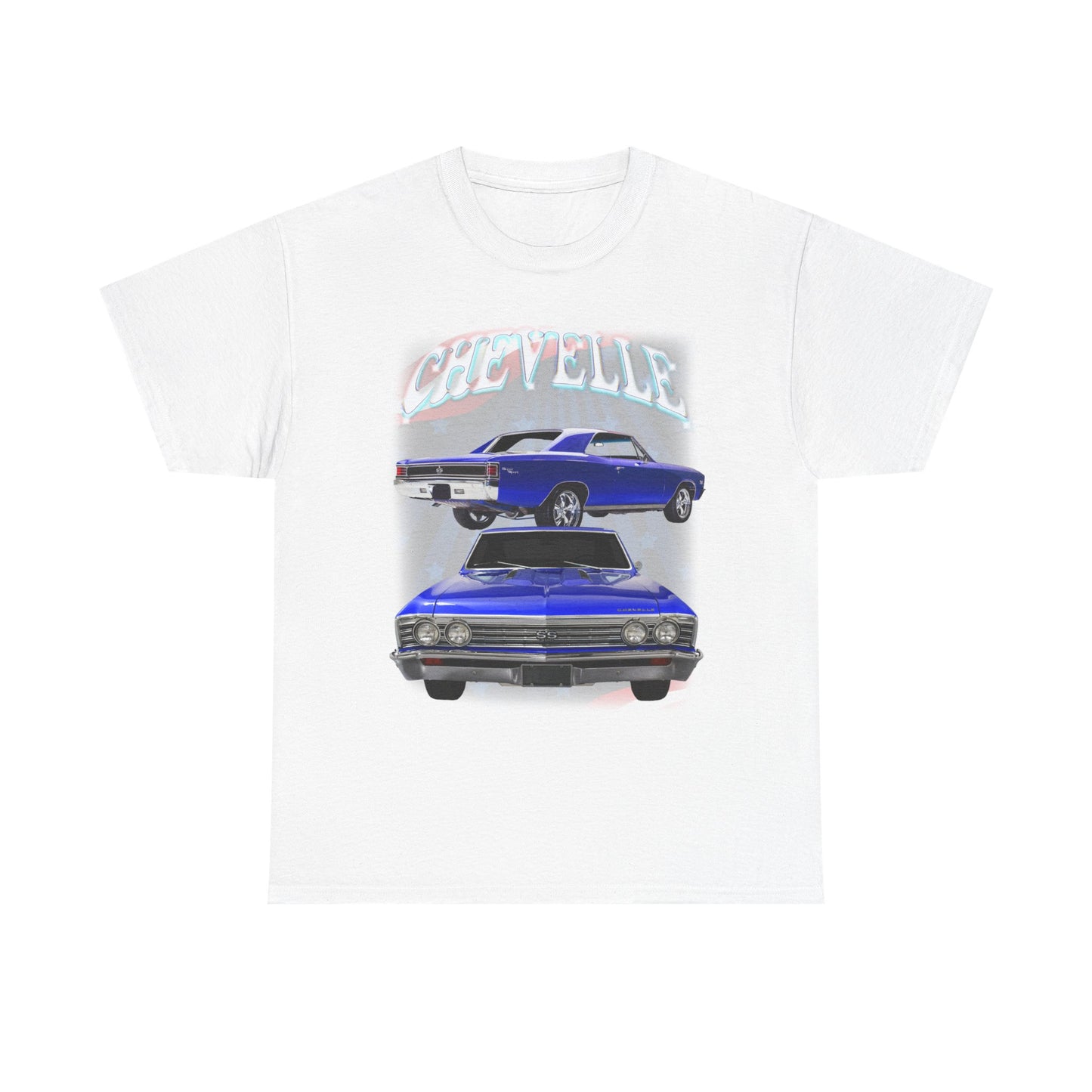 Dark Blue 1967 Chevelle Unisex Heavy Cotton Tee T Shirt muscle car Great Gift