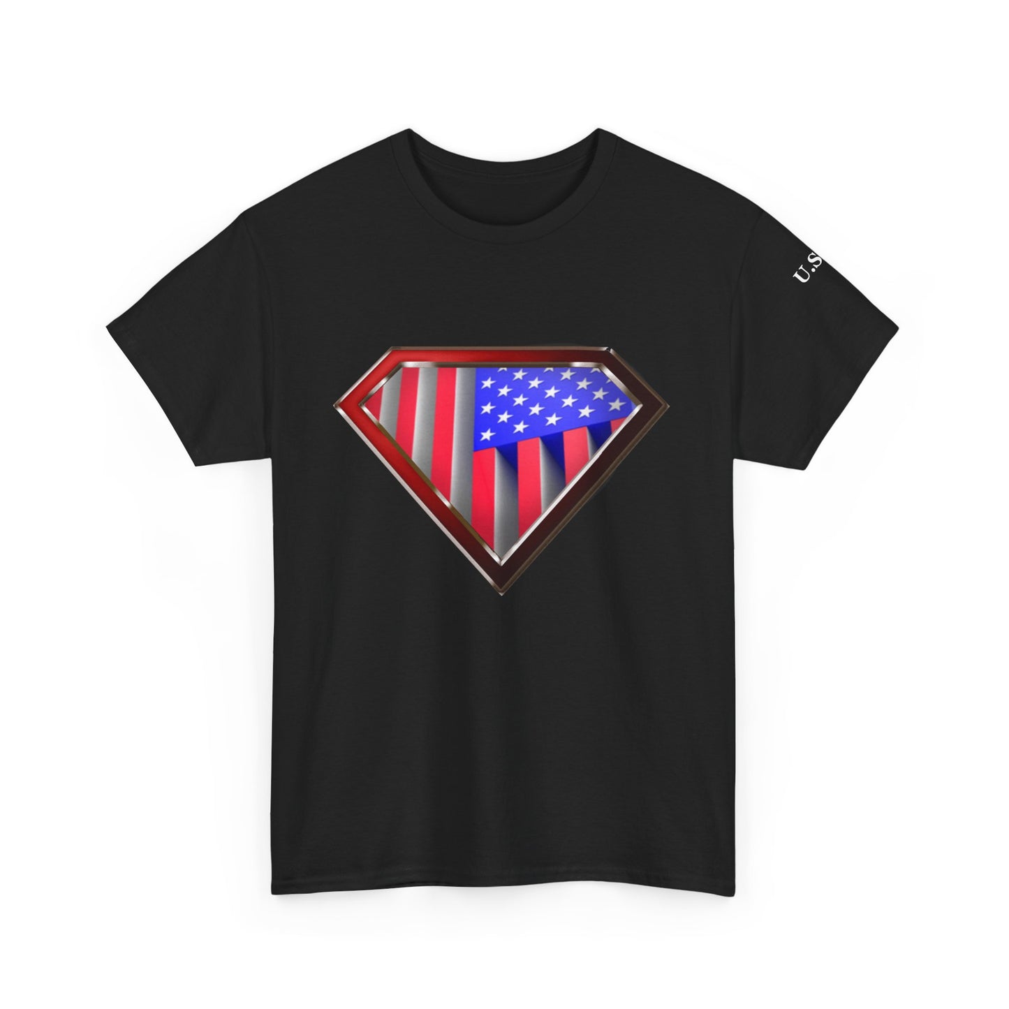Super Patriot USA Unisex Heavy Cotton Tee T Shirt Great Man Woman Gift