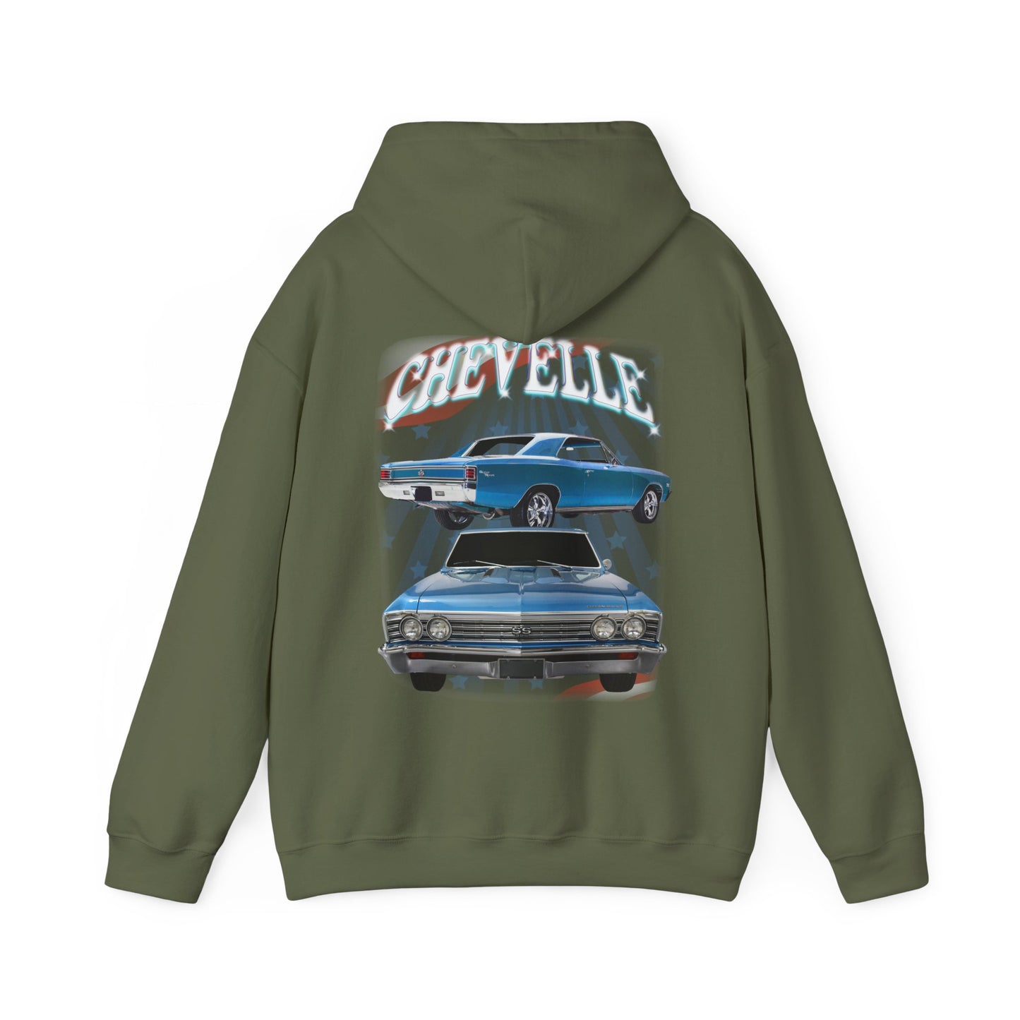 Blue 1967 Chevelle hoodie Car Guy Gift,nova,corvette,charger,classic,hot Rod
