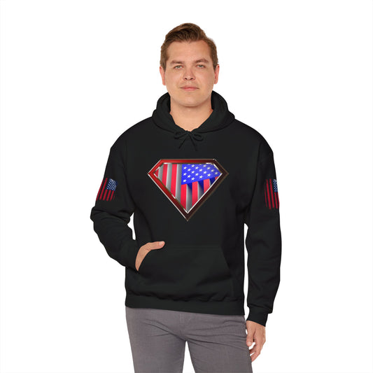 3D USA Super Patriot Unisex Patriotic Pullover Hoodie excellent Gift Man Woman