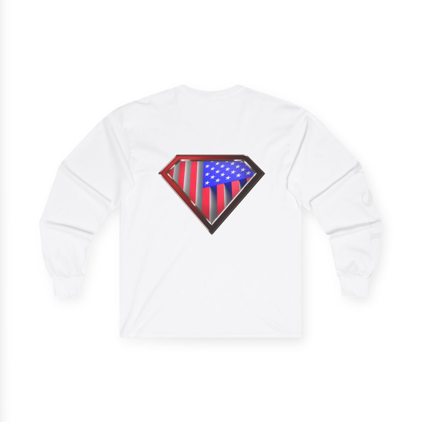 Super Patriot Ultra Cotton Long Sleeve Tee T Shirt Great Gift Man Woman