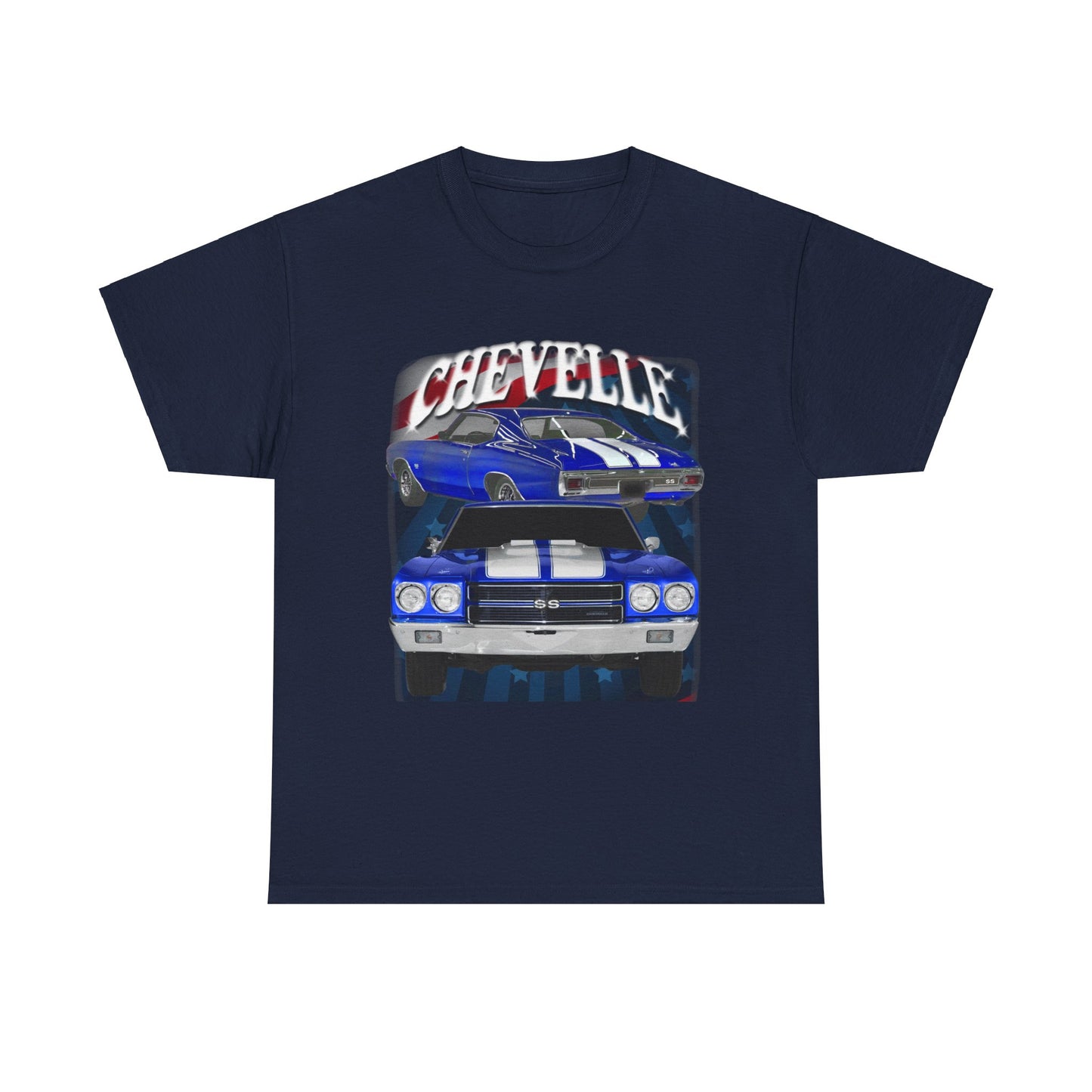 Blue 1970 Chevelle Unisex Heavy Cotton Tee T Shirt muscle car Great Gift