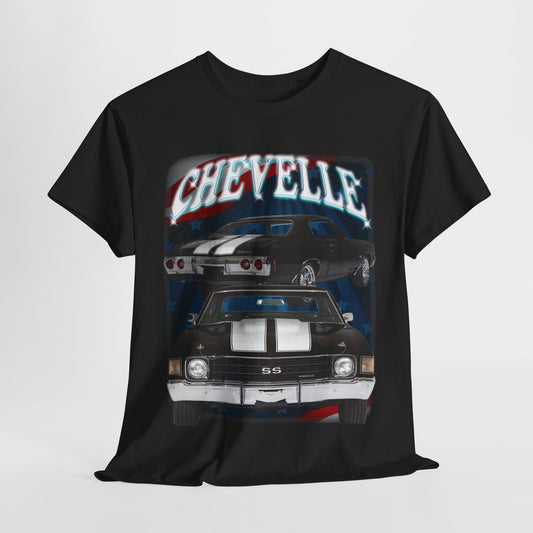 Black 1972 Chevelle Unisex Heavy Cotton Tee T Shirt muscle car Great Gift