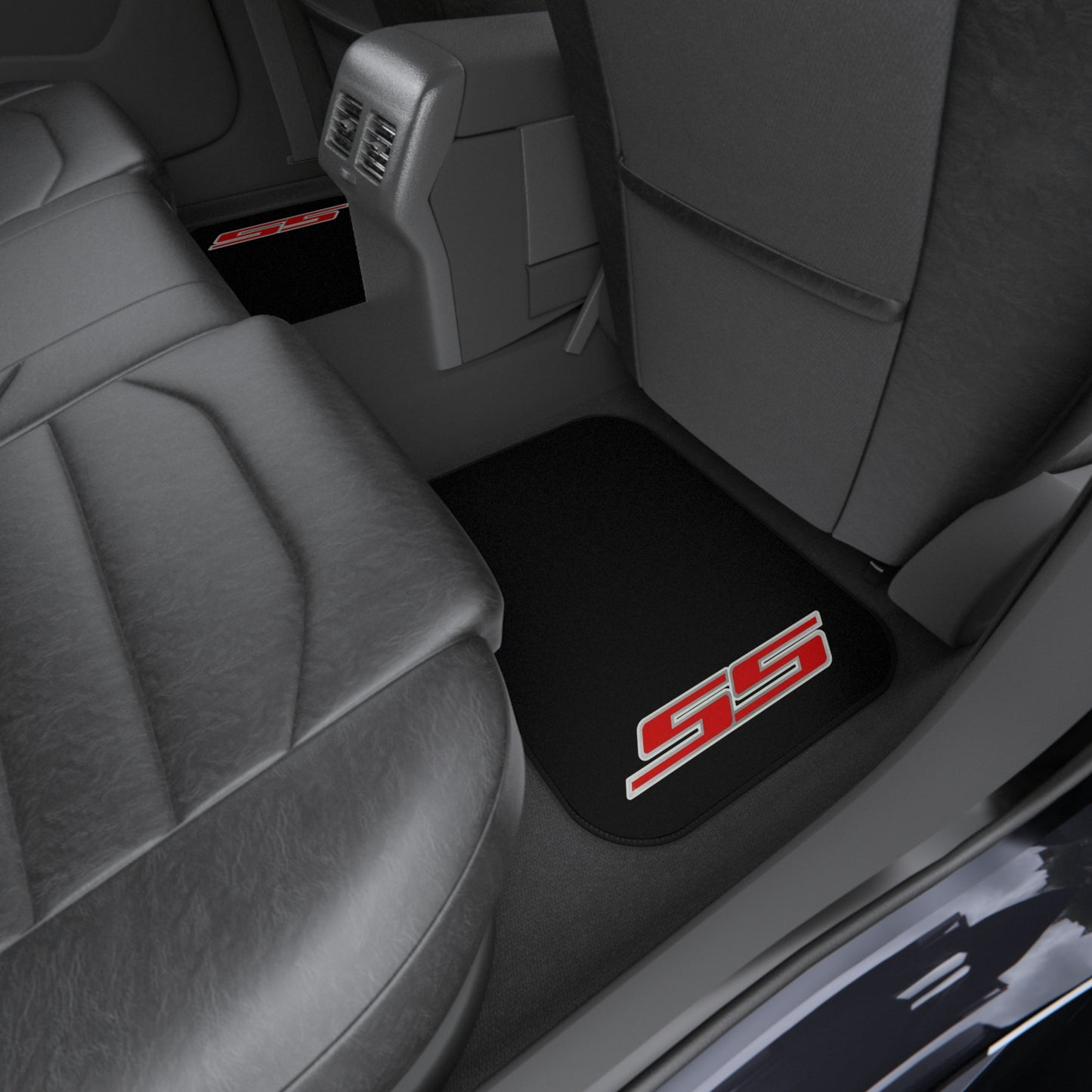 SS Logo, Camaro Silverado Corvette, Set of 4 Car Mats,Gift,Thin V2