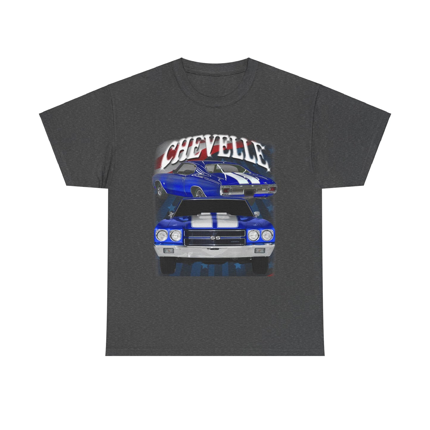 Blue 1970 Chevelle Unisex Heavy Cotton Tee T Shirt muscle car Great Gift