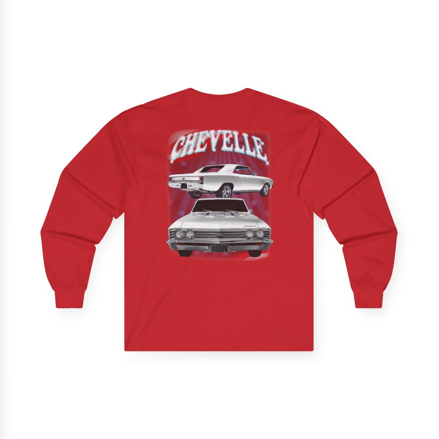 White 1967 Chevelle Ultra Cotton Long Sleeve Tee T Shirt Great Gift