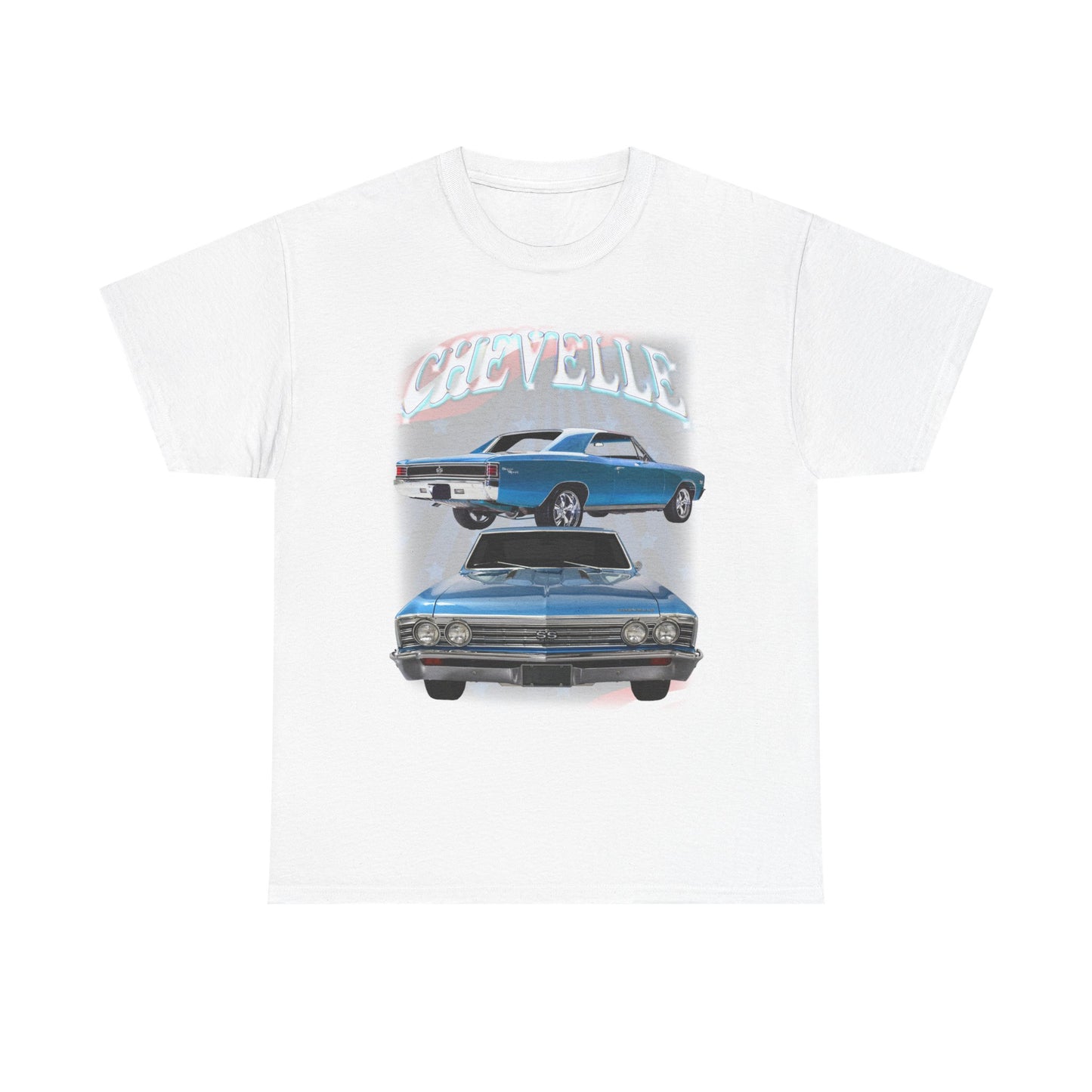 Blue 1967 Chevelle Unisex Heavy Cotton Tee T Shirt muscle car Great Gift