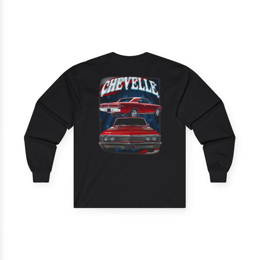 Red 1967 Chevelle Ultra Cotton Long Sleeve Tee T Shirt Great Gift