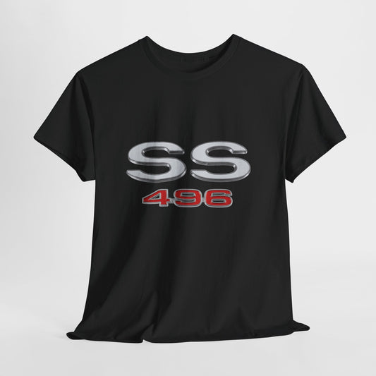 SS 496 Chevelle Camaro Nova Heavy Cotton Tee T Shirt muscle car Great Gift