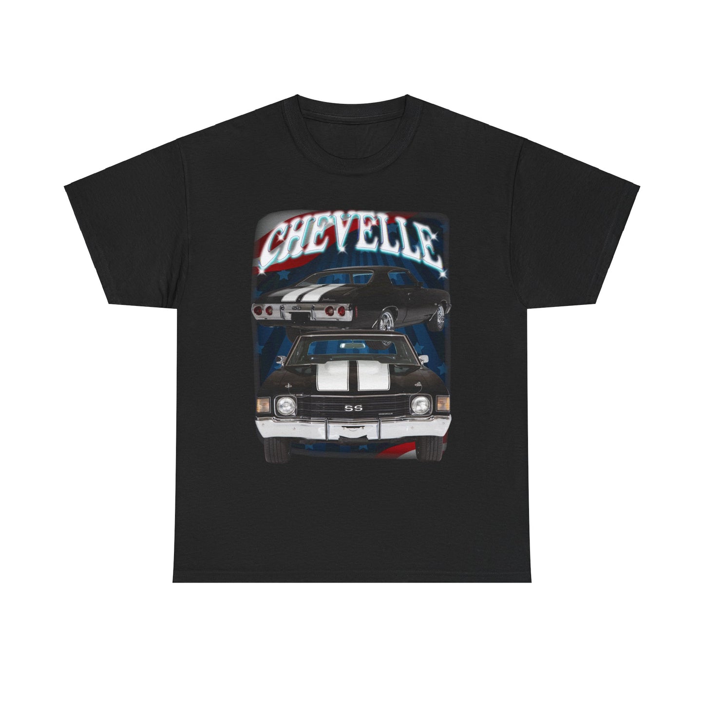 Black 1972 Chevelle Unisex Heavy Cotton Tee T Shirt muscle car Great Gift