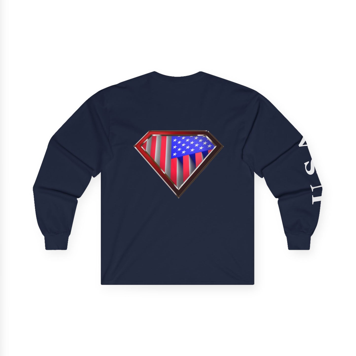 Super Patriot Ultra Cotton Long Sleeve Tee T Shirt Great Gift Man Woman