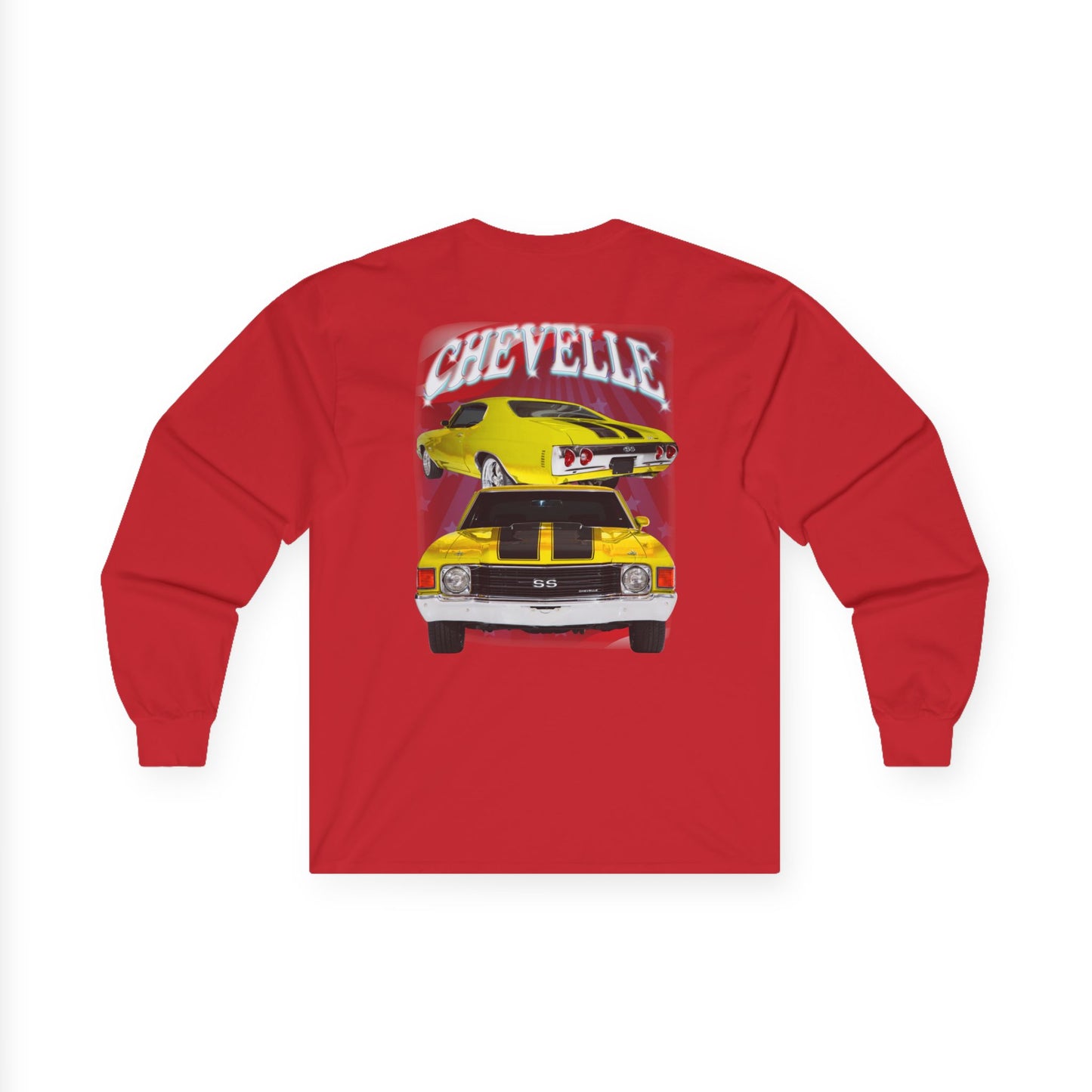 Yellow 1972 Chevelle Ultra Cotton Long Sleeve Tee T Shirt Great Gift