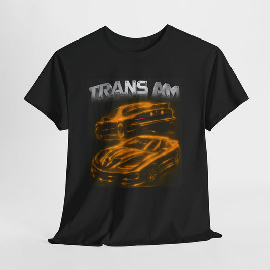 Orange Fourth Gen 4th Trans Am Firebird Heavy Cotton Tee T Shirt car Great Gift