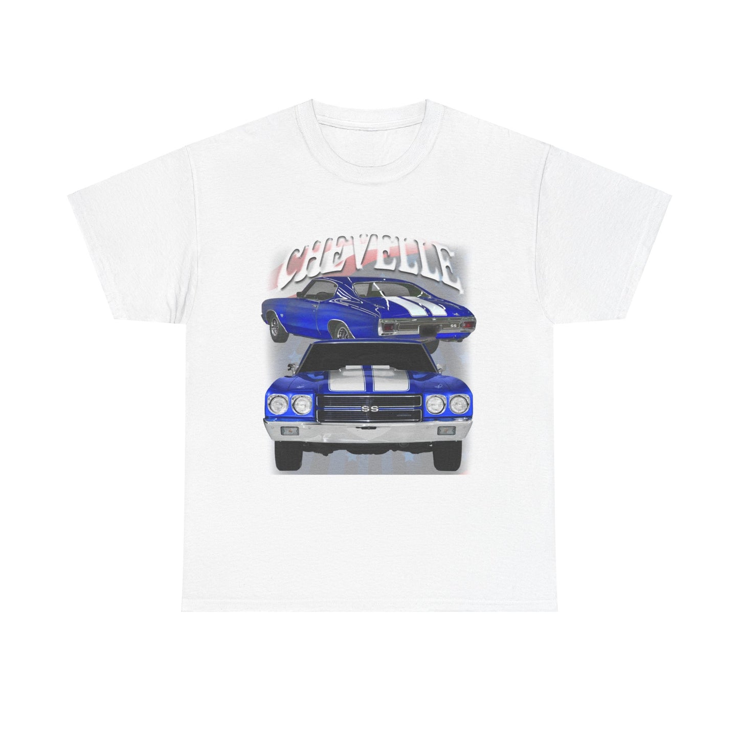 Blue 1970 Chevelle Unisex Heavy Cotton Tee T Shirt muscle car Great Gift