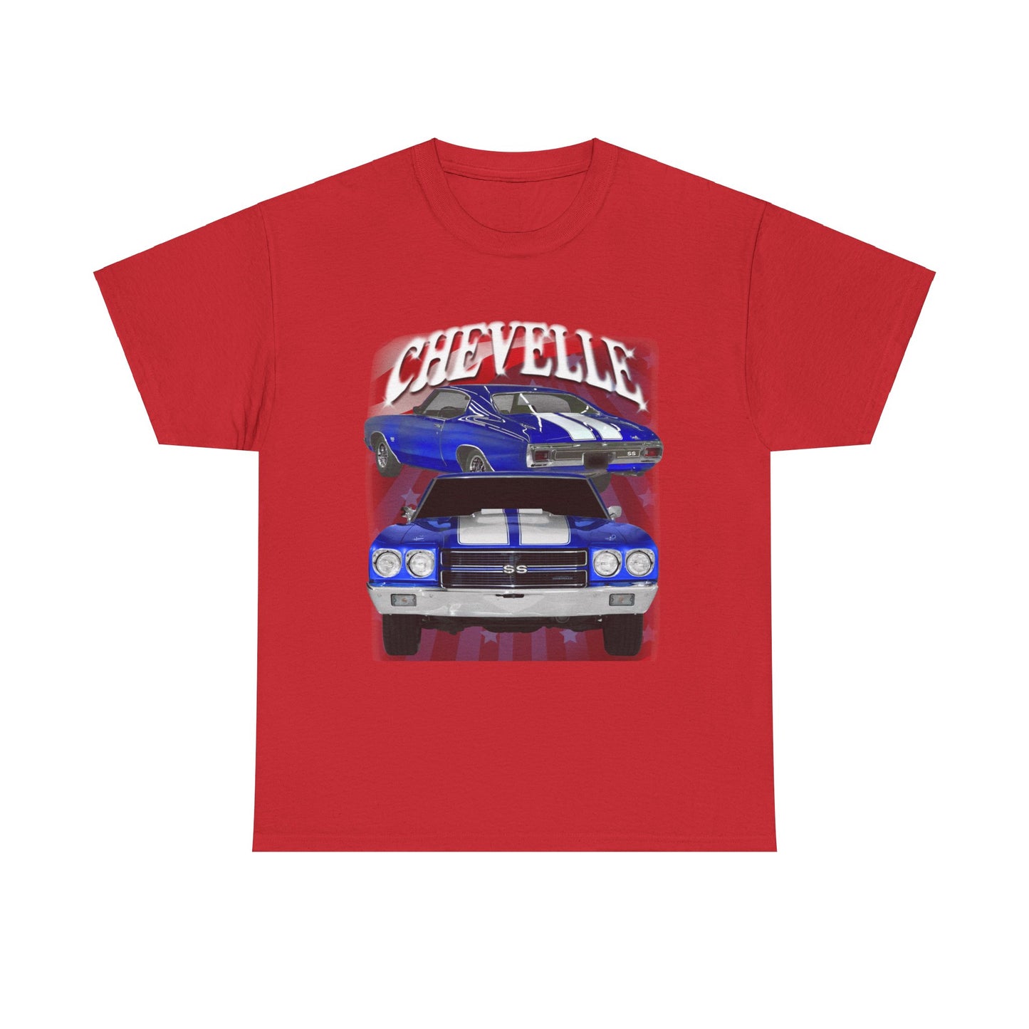 Blue 1970 Chevelle Unisex Heavy Cotton Tee T Shirt muscle car Great Gift