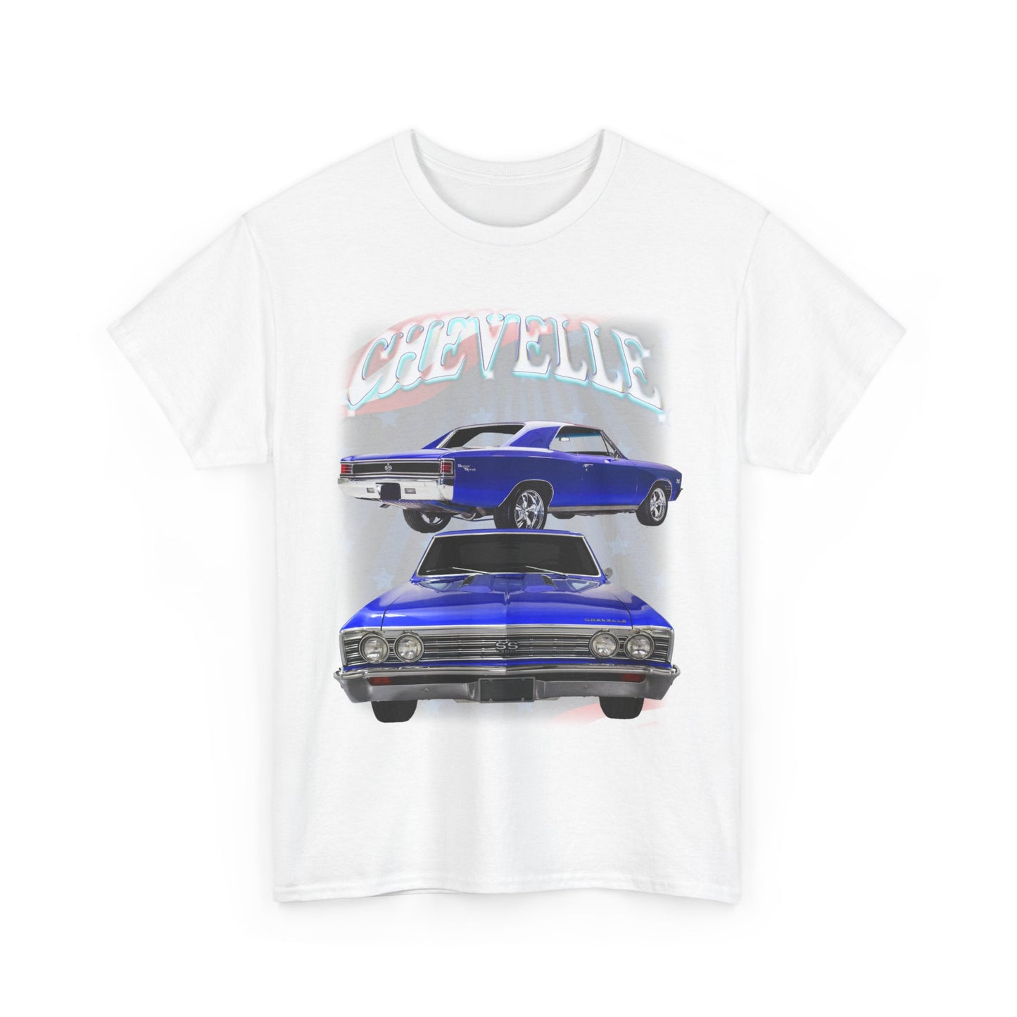 Dark Blue 1967 Chevelle Unisex Heavy Cotton Tee T Shirt muscle car Great Gift