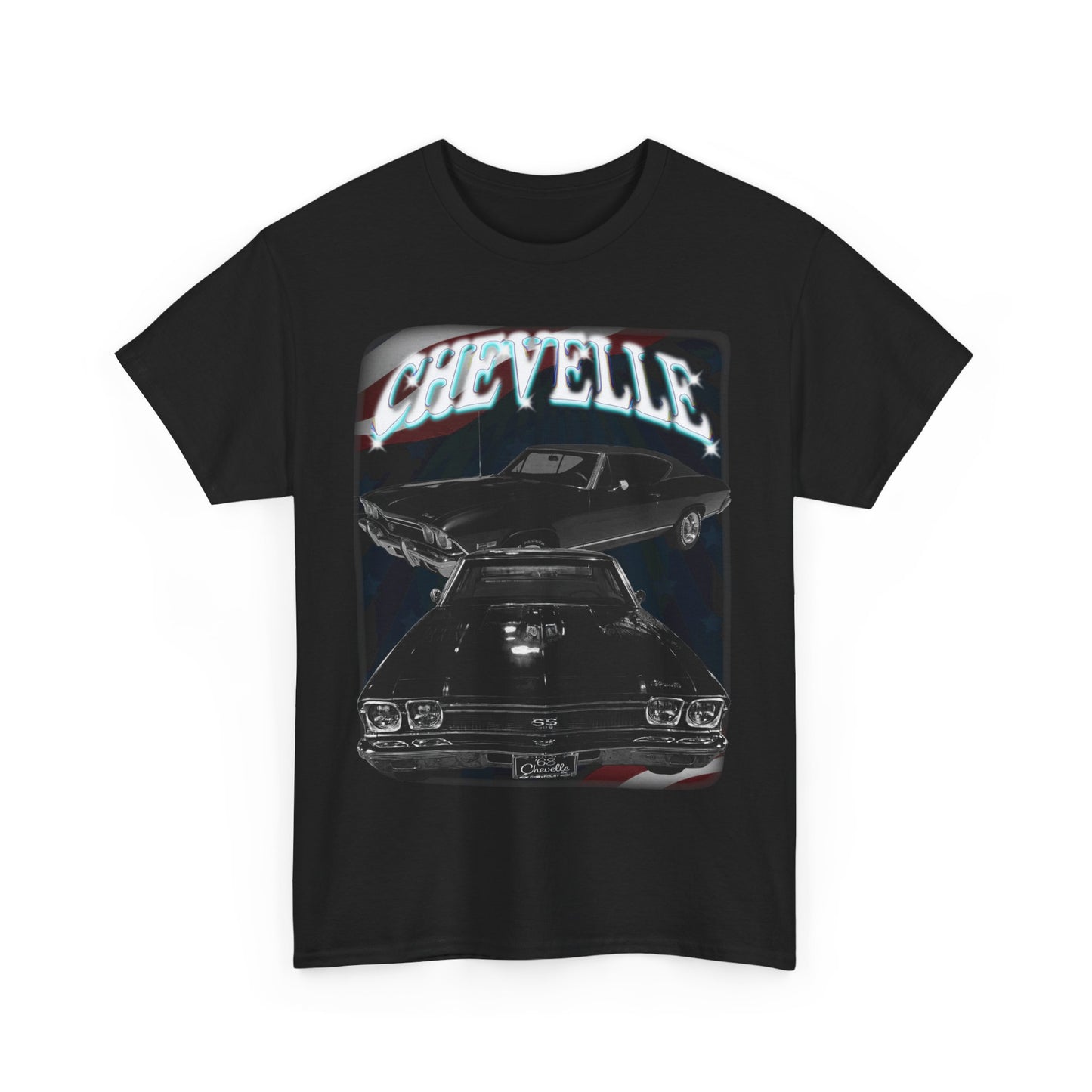 Black 1968 Chevelle Unisex Heavy Cotton Tee T Shirt muscle car Great Gift