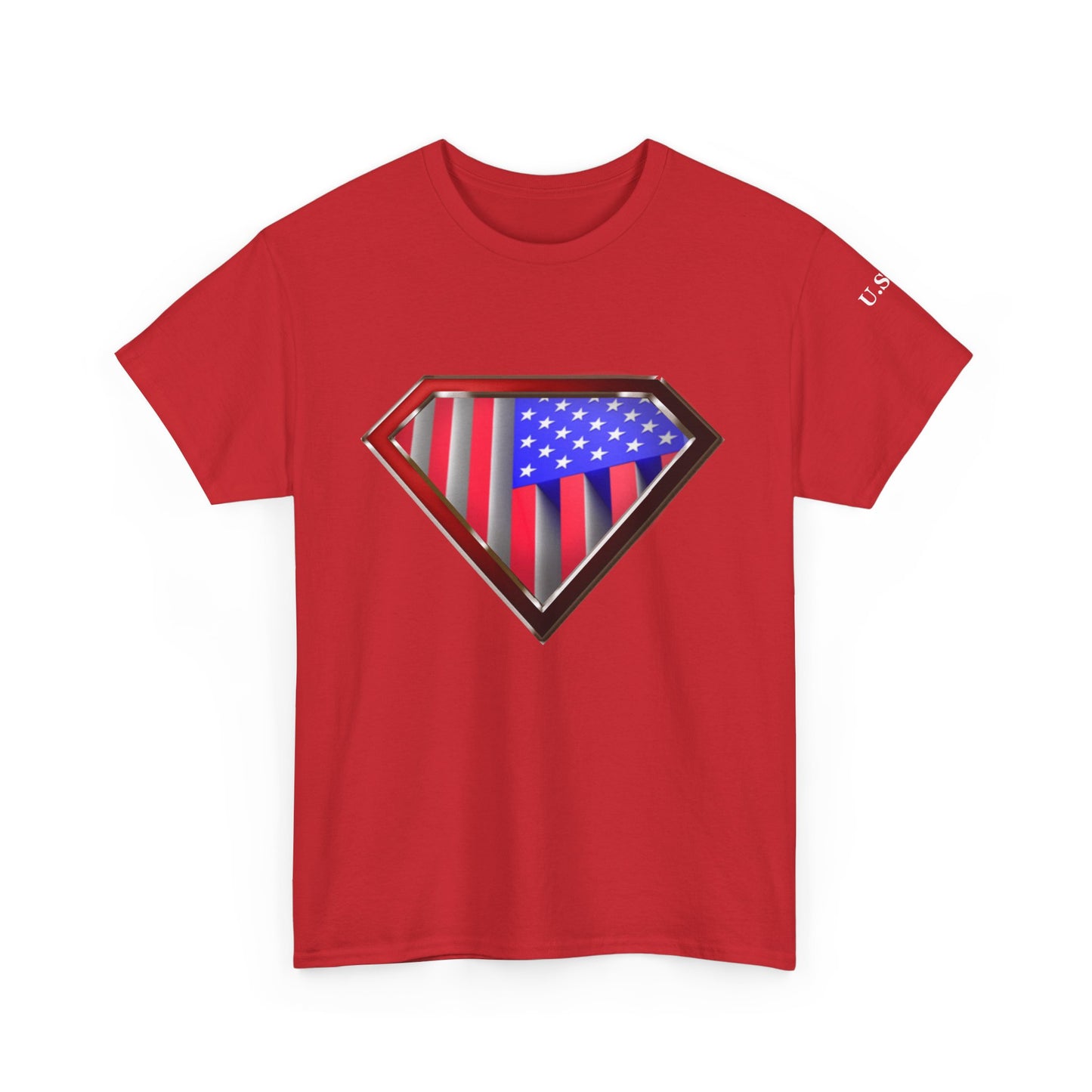Super Patriot USA Unisex Heavy Cotton Tee T Shirt Great Man Woman Gift