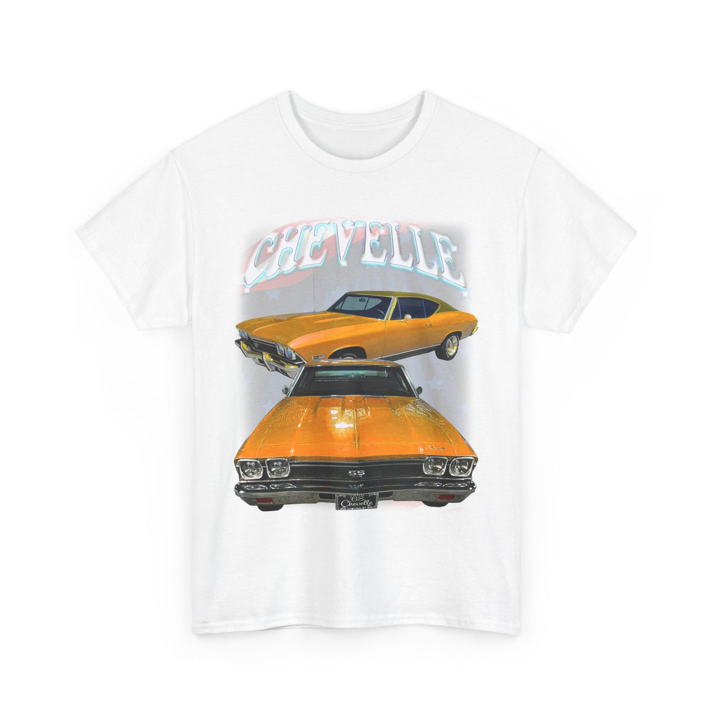 Orange 1968 Chevelle Unisex Heavy Cotton Tee T Shirt muscle car Great Gift