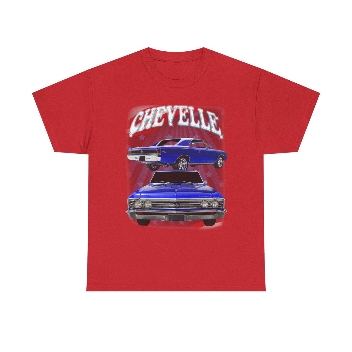 Dark Blue 1967 Chevelle Unisex Heavy Cotton Tee T Shirt muscle car Great Gift