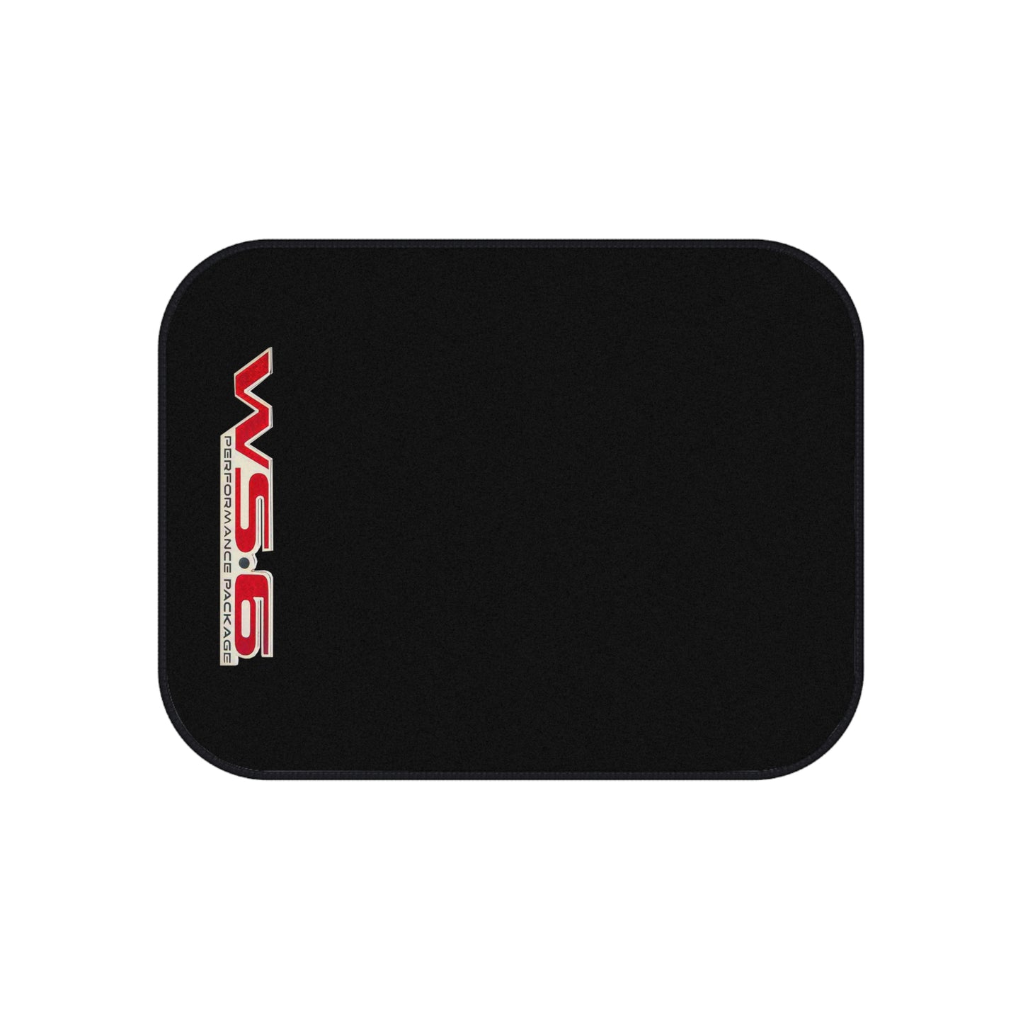 Black WS-6 WS6, Red Logo, Firebird Trans Am, Set of 4 Car Mats,Gift V2