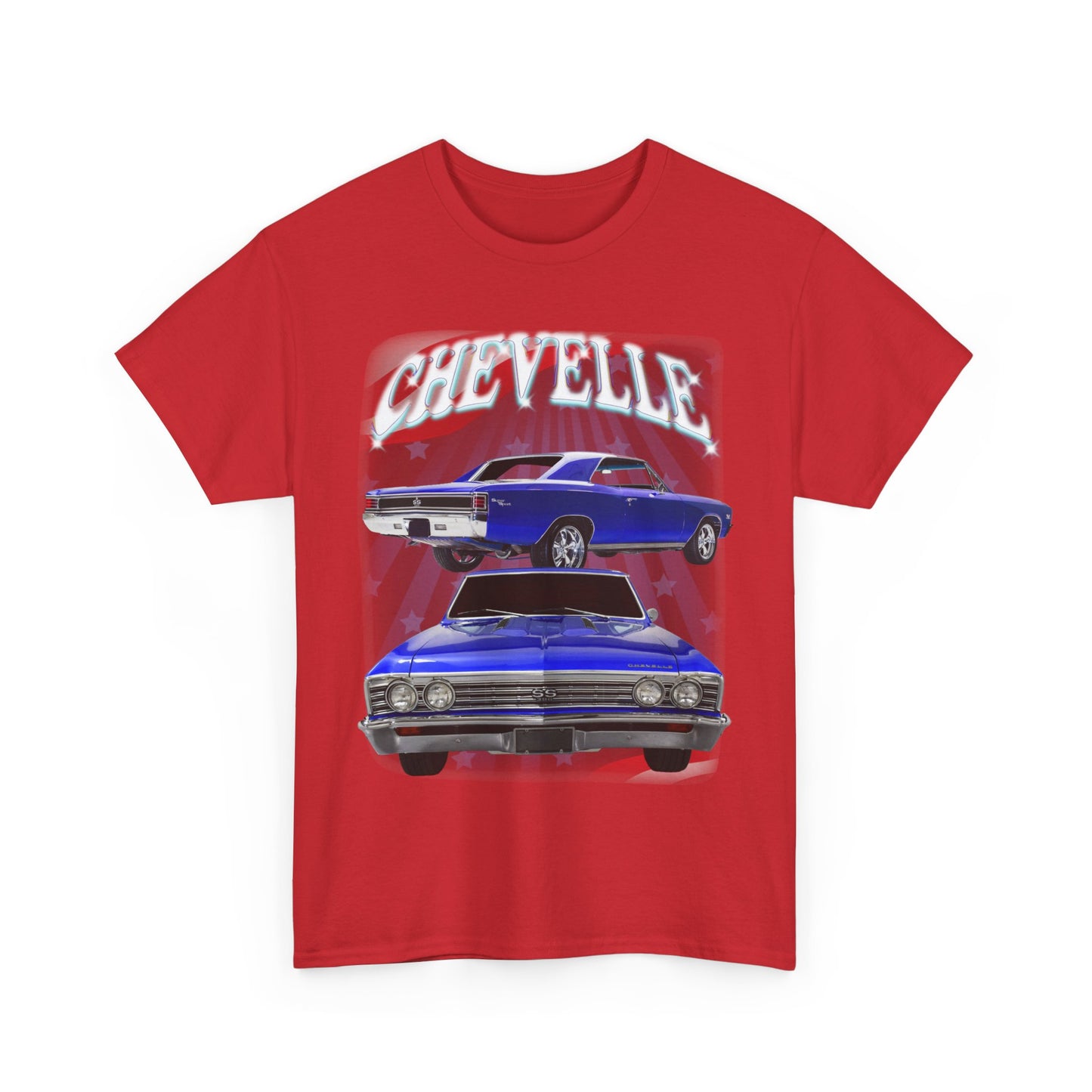 Dark Blue 1967 Chevelle Unisex Heavy Cotton Tee T Shirt muscle car Great Gift