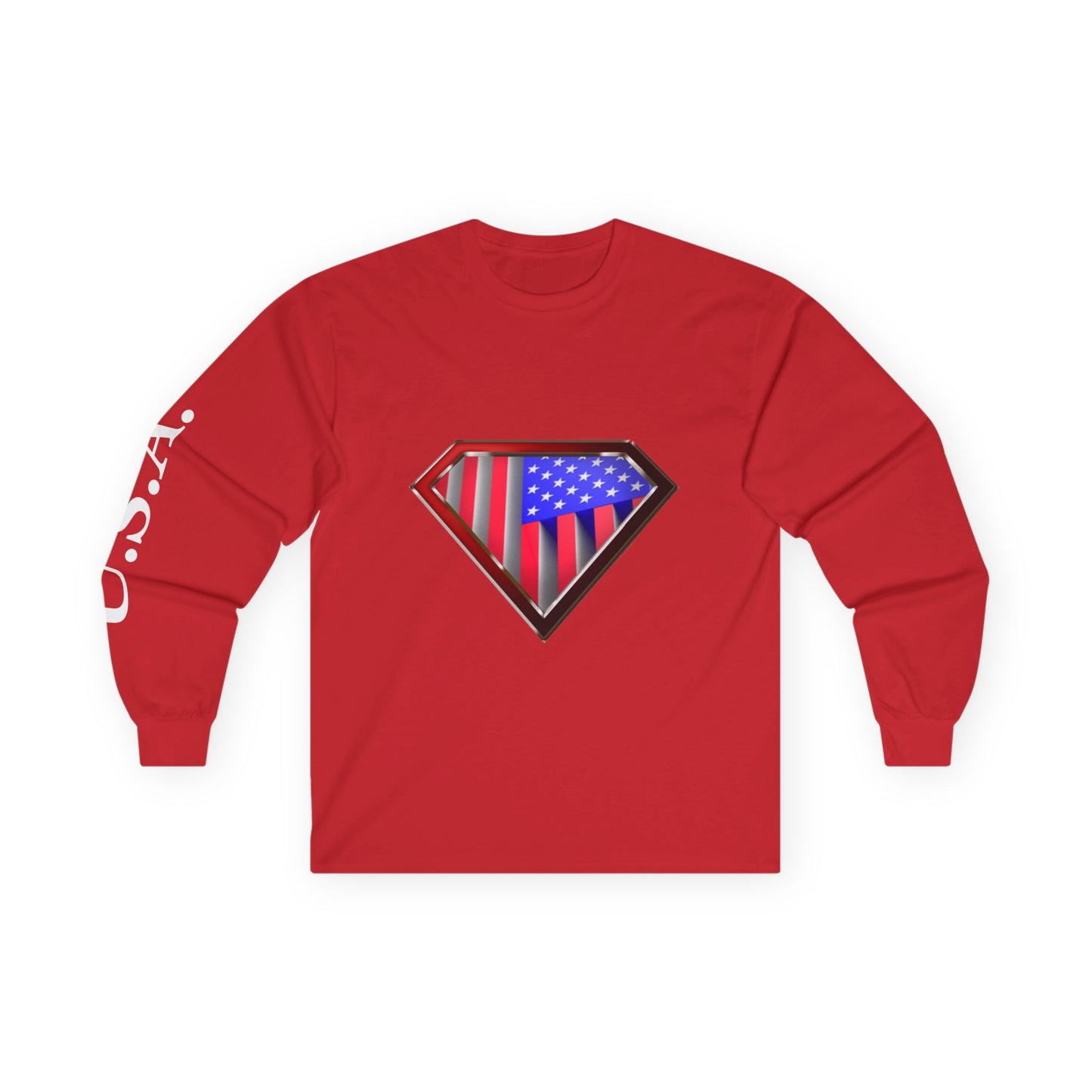 Super Patriot Ultra Cotton Long Sleeve Tee T Shirt Great Gift Man Woman