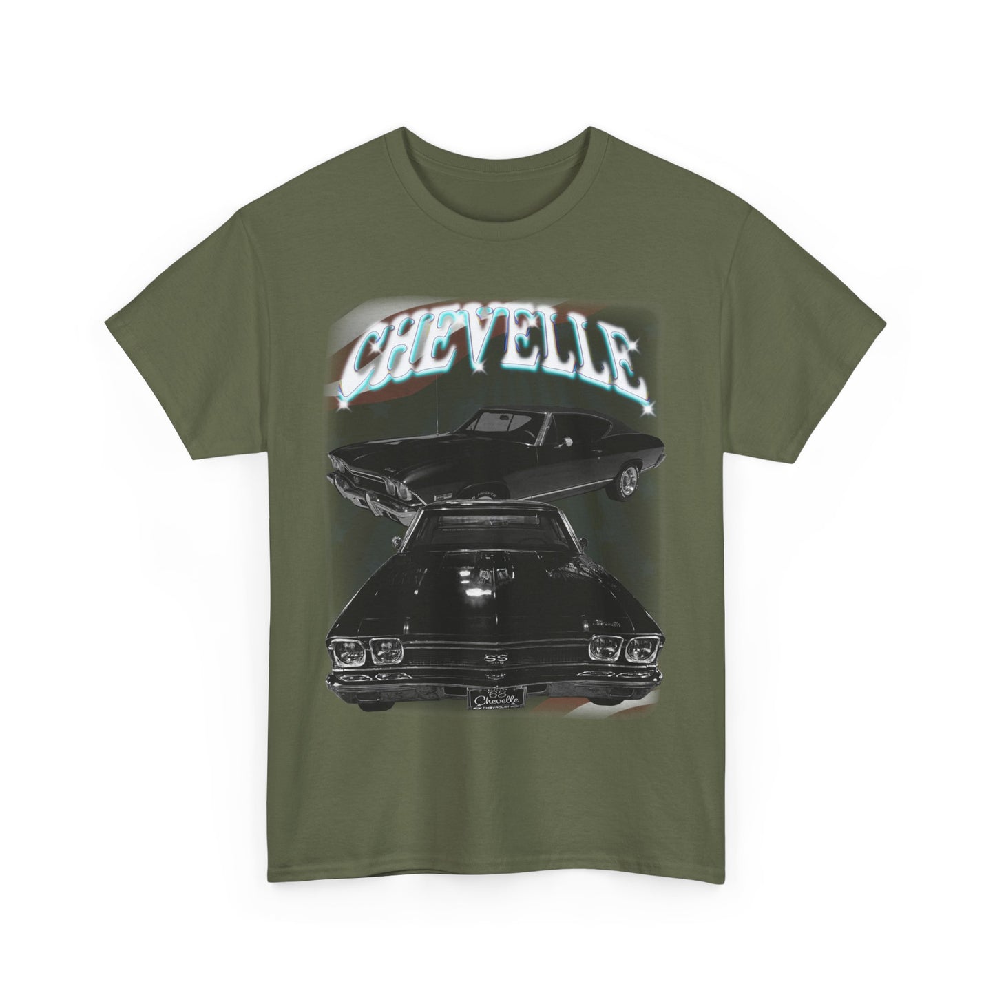 Black 1968 Chevelle Unisex Heavy Cotton Tee T Shirt muscle car Great Gift