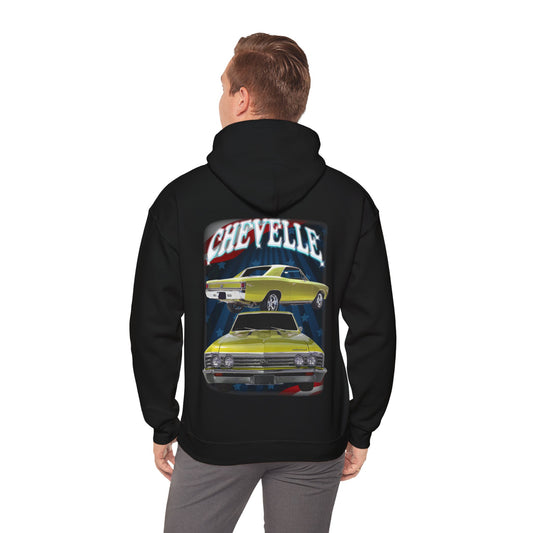 Yellow 1967 Chevelle hoodie Car Guy Gift,nova,corvette,charger,classic,hot Rod