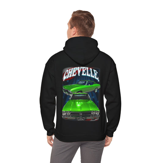 Green 1968 Chevelle hoodie Car Guy Gift,nova,corvette,charger,classic,hot Rod