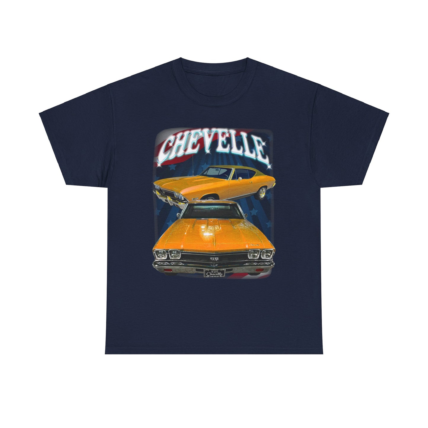 Orange 1968 Chevelle Unisex Heavy Cotton Tee T Shirt muscle car Great Gift