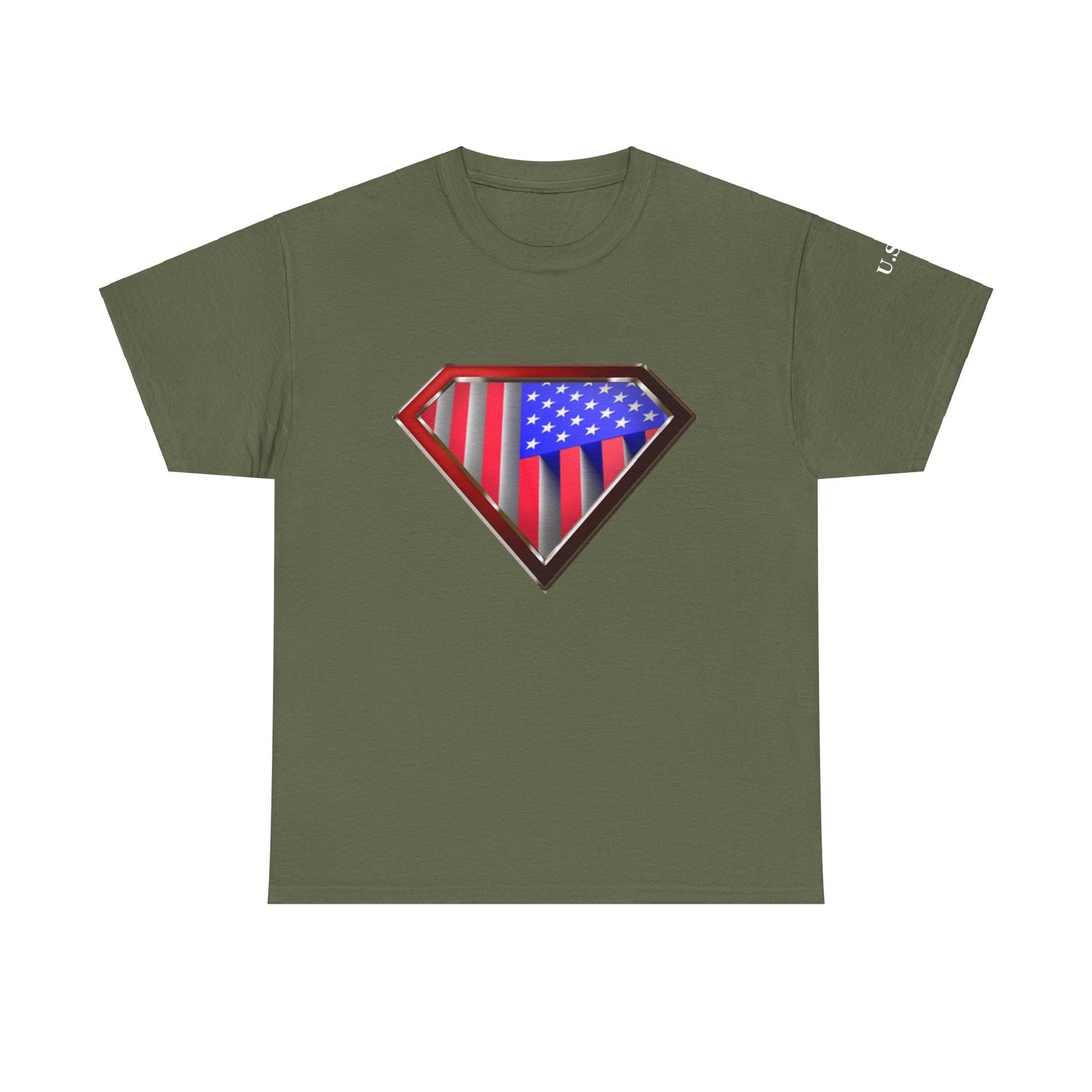 Super Patriot USA Unisex Heavy Cotton Tee T Shirt Great Man Woman Gift