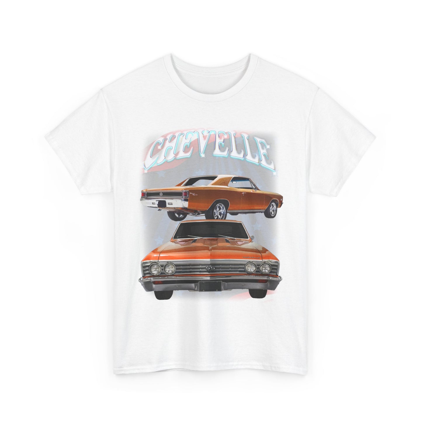 Orange 1967 Chevelle Unisex Heavy Cotton Tee T Shirt muscle car Great Gift