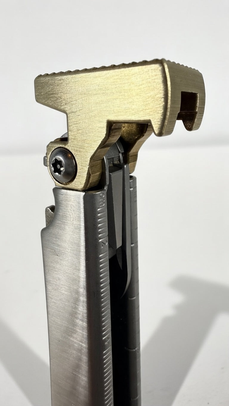 For Leatherman Wave +, BRASS Hammer Head Mod, Modification, CNC Made, Locking, Easy Install, Locks Closed Open, edc Upgrade cad