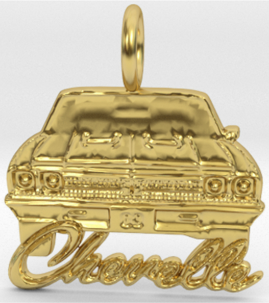 1969 Chevelle Pendant Charm Nova,Camaro,Impala,Gift,10k Gold,silver or brass