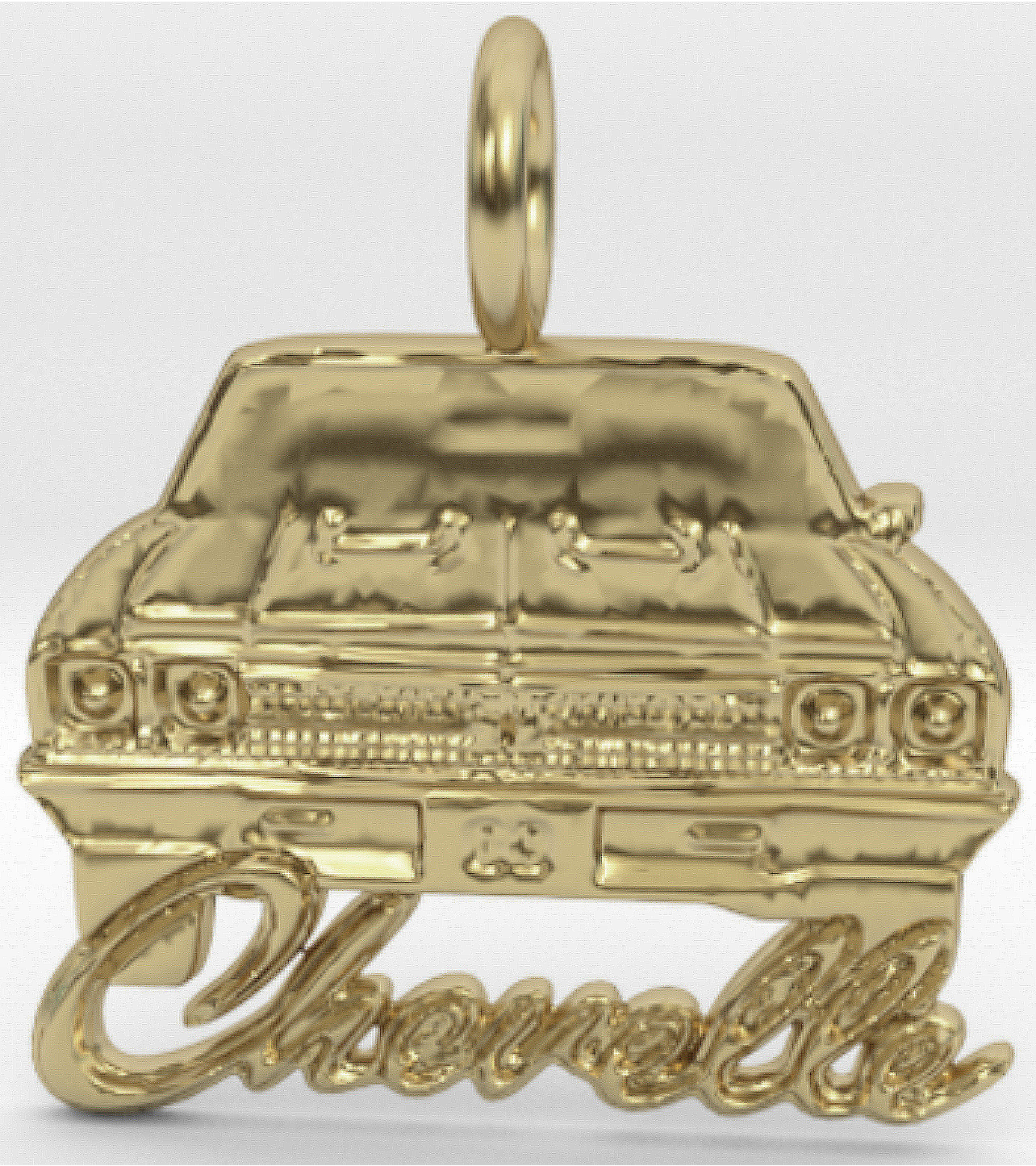 1969 Chevelle Pendant Charm Nova,Camaro,Impala,Gift,10k Gold,silver or brass