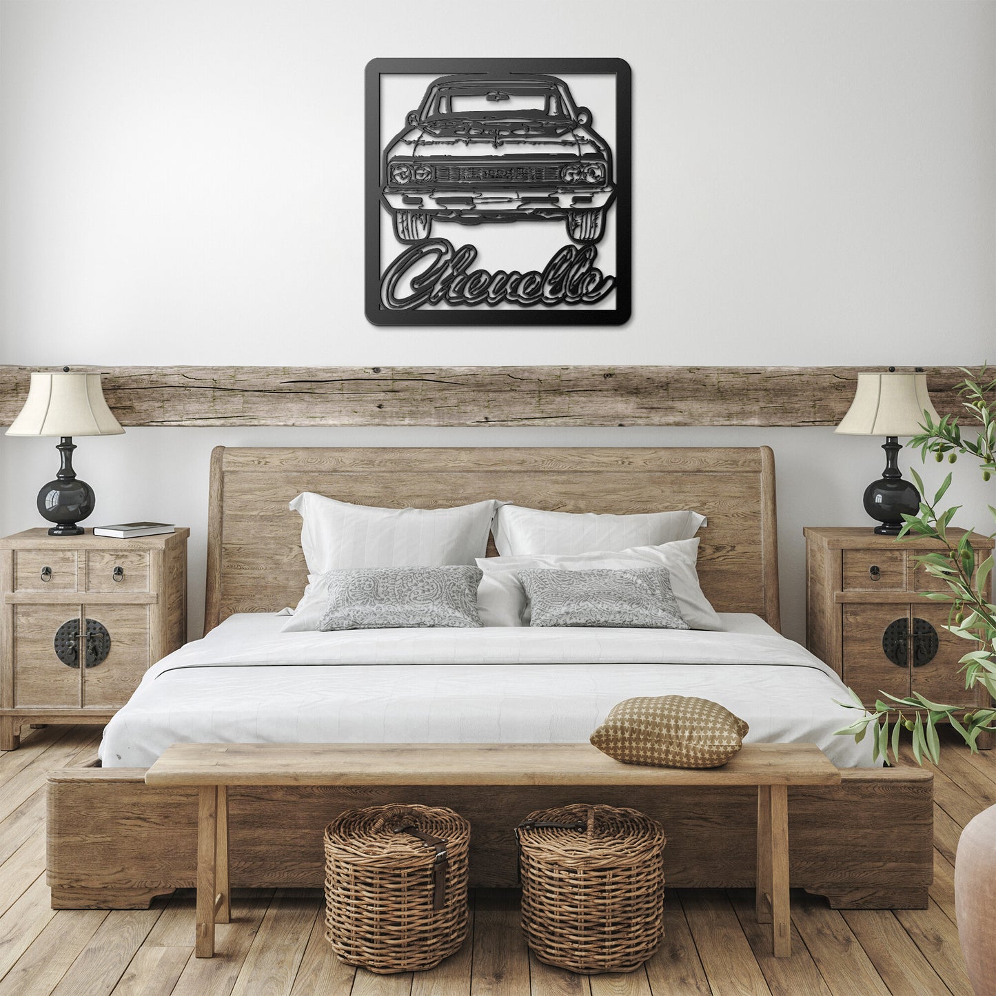 1966 CHEVELLE SS 396 METAL WALL ART CLASSIC MUSCLE CAR GIFT