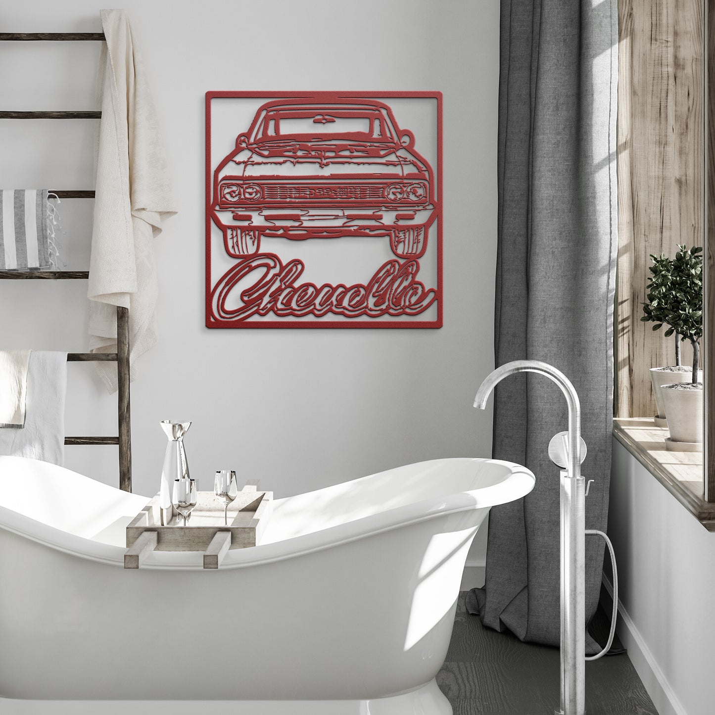 1966 Chevelle SS 396 Metal Wall Art Classic Muscle Car Gift