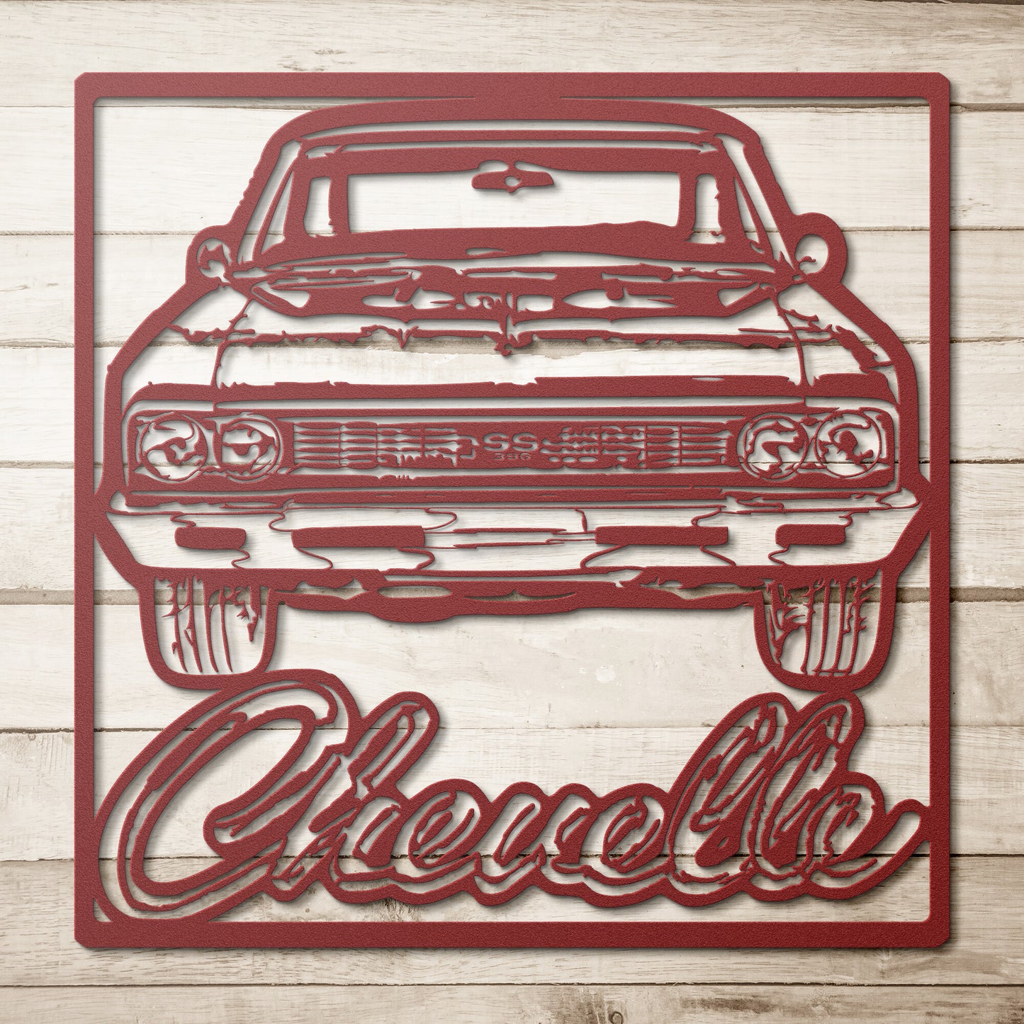 1966 Chevelle SS 396 Metal Wall Art Classic Muscle Car Gift